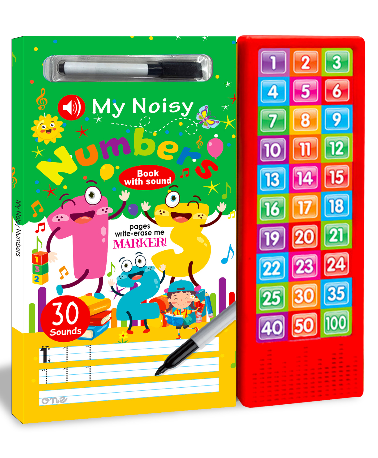 Write & Wipe Sound Book My Noisy Numbers with Clean Pen - English-image-11