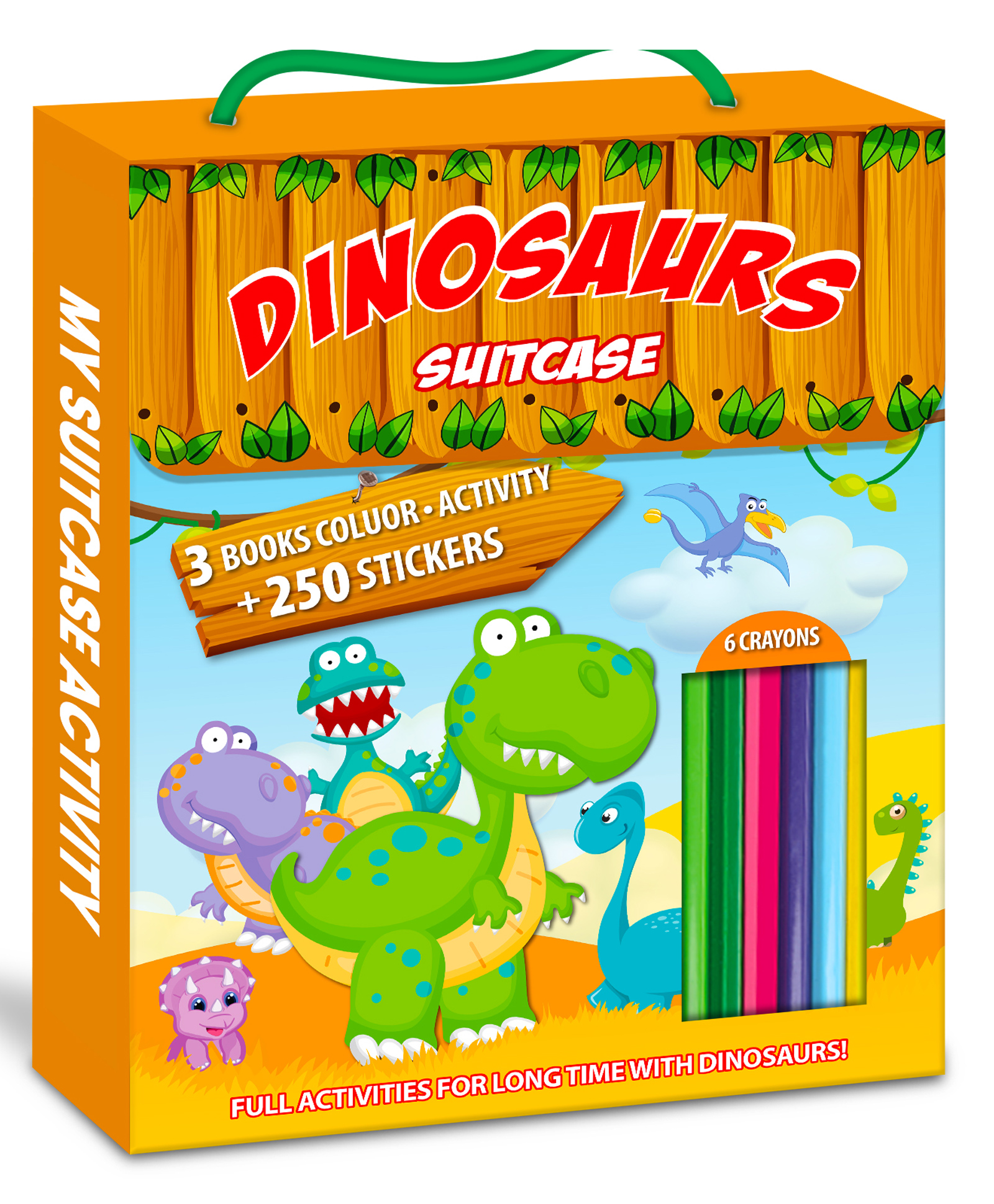 My Suitcase Activity Bag: Dinosaurs Activity Book By Hello Friend Books - English