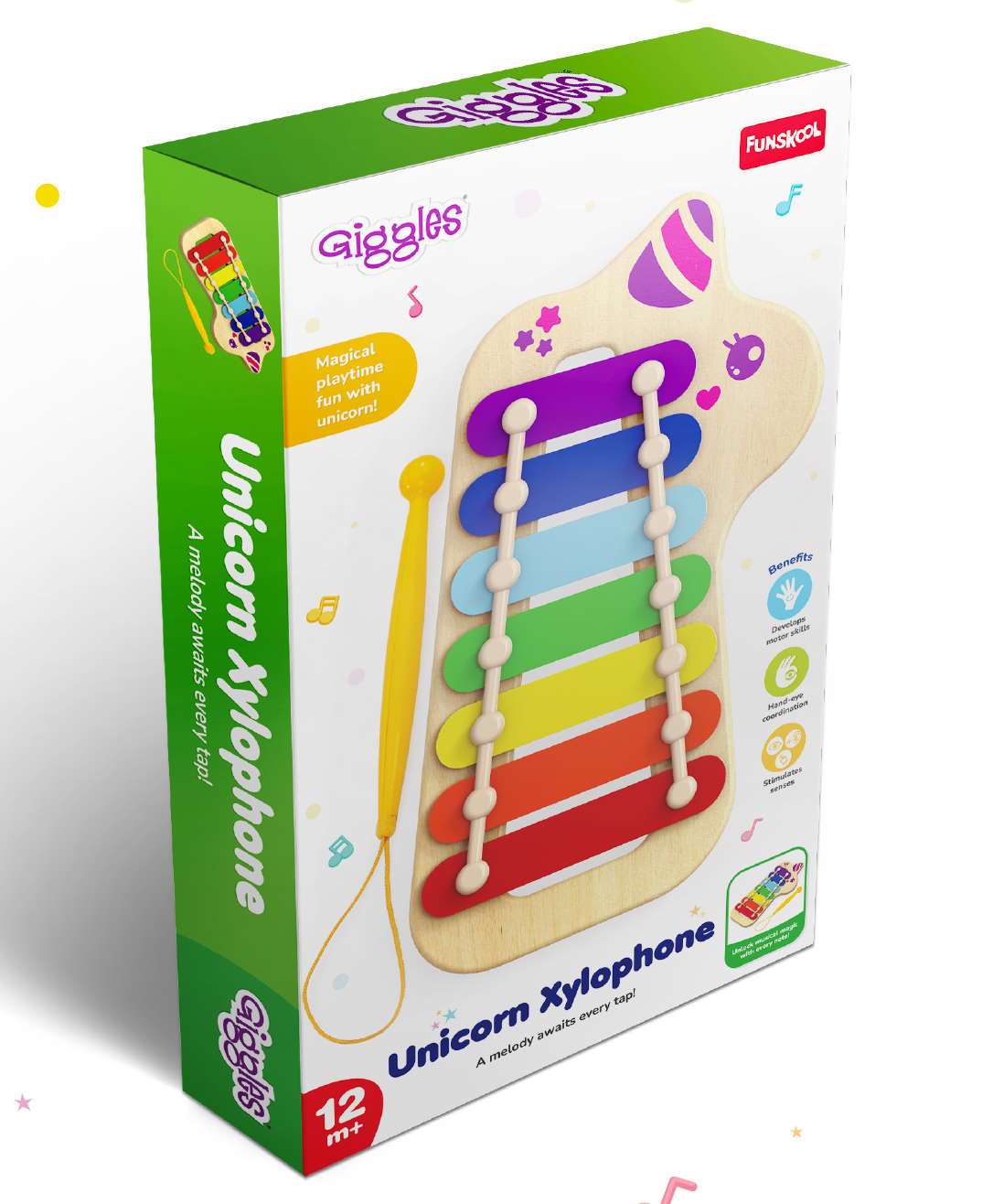 Giggles Unicorn Xylophone Musical Toy For Kids - Multicolor-picture-37