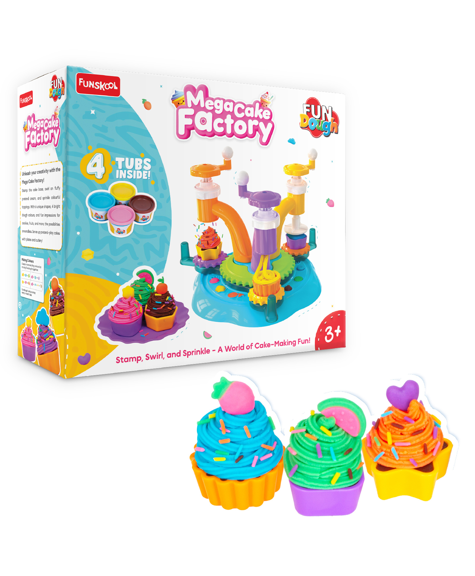 Fun Dough Megacake Factory - Multicolor-image-46