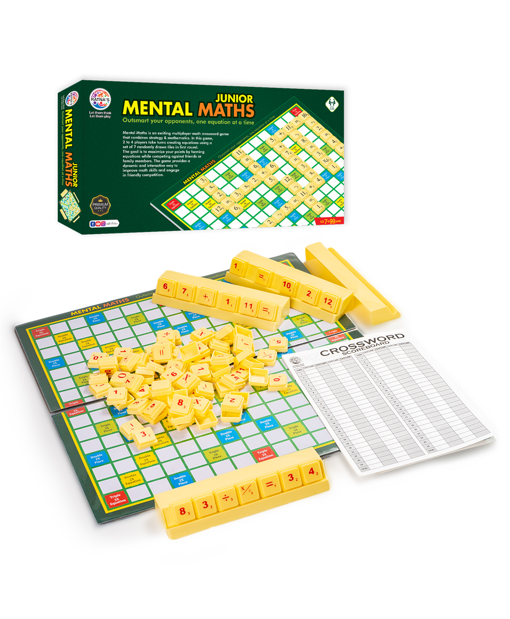 Ratnas Mental Maths Junior Board Games - Yellow-picture-40