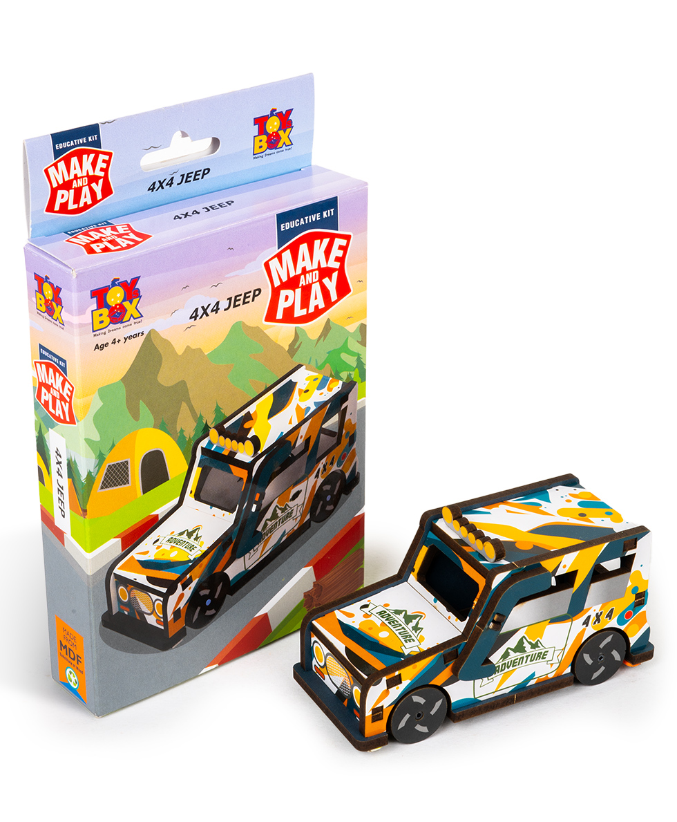 Ratnas Make & Play Jeep DIY Kit - Multicolor-image-24