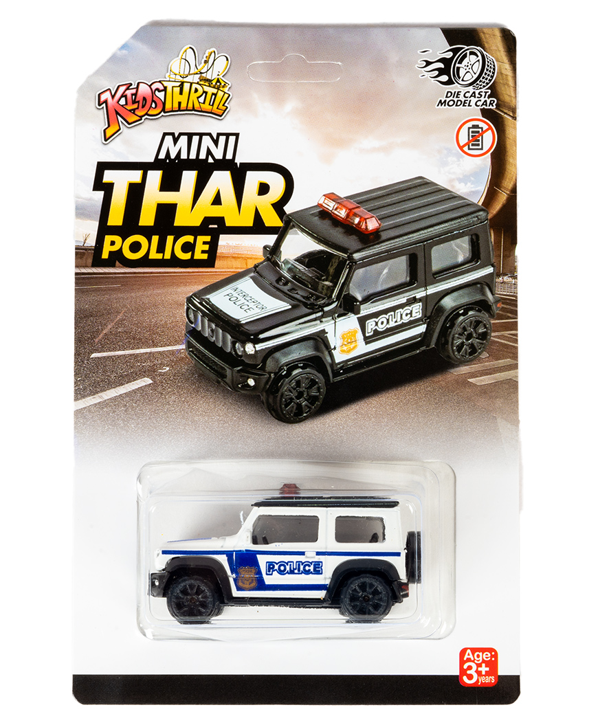 Ratnas Die Cast Mini Thar Police - Black-picture-28