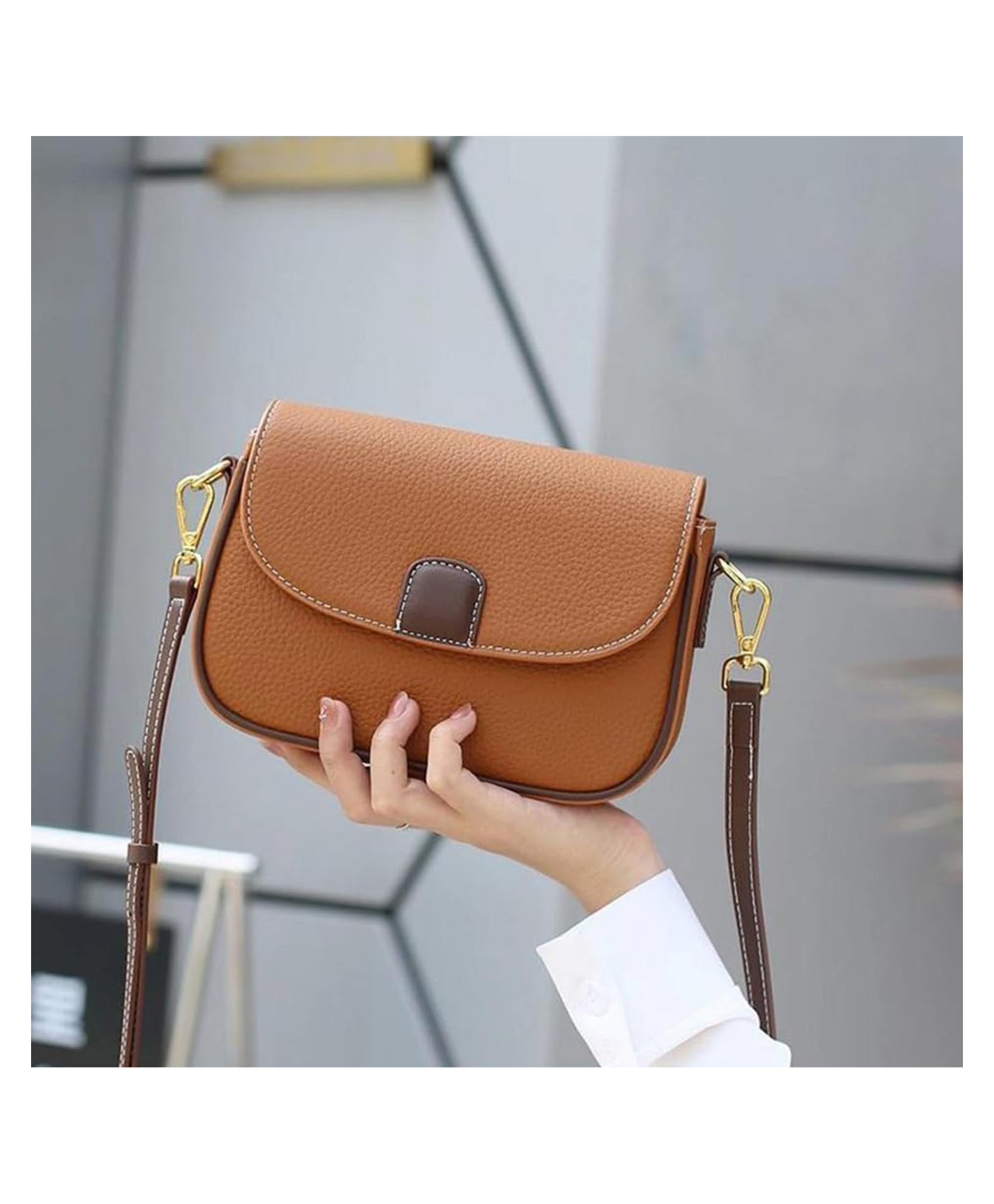 MOMISY Women's Crossbody Sling Bag Strap, Brown)-picture-13