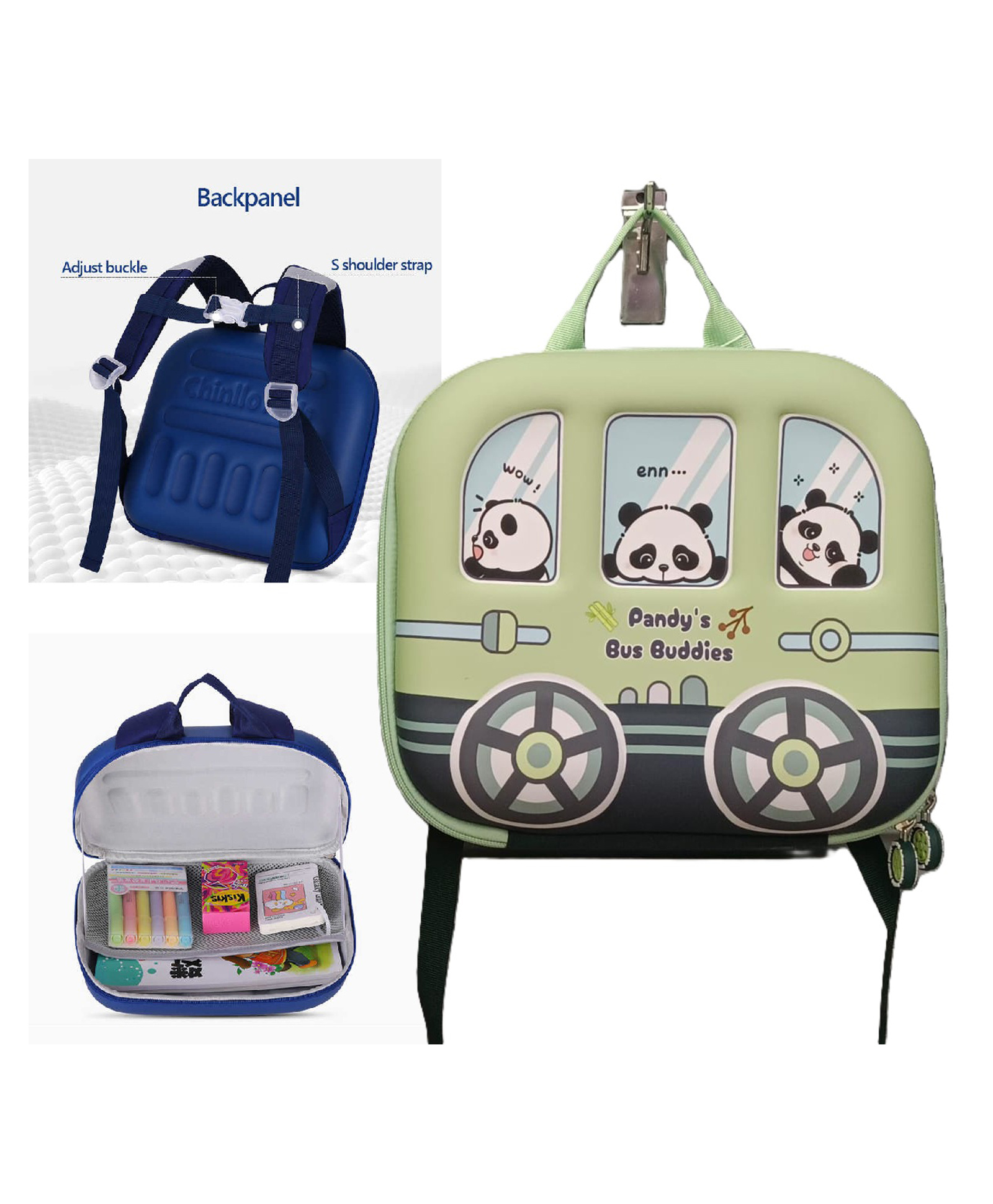 Sanjary EVA Children Schoolbag Customization Cartoon Model Children's Backpack Trend Kindergarten Schoolbag color design may vary - Height 14.9 Inches-picture-45