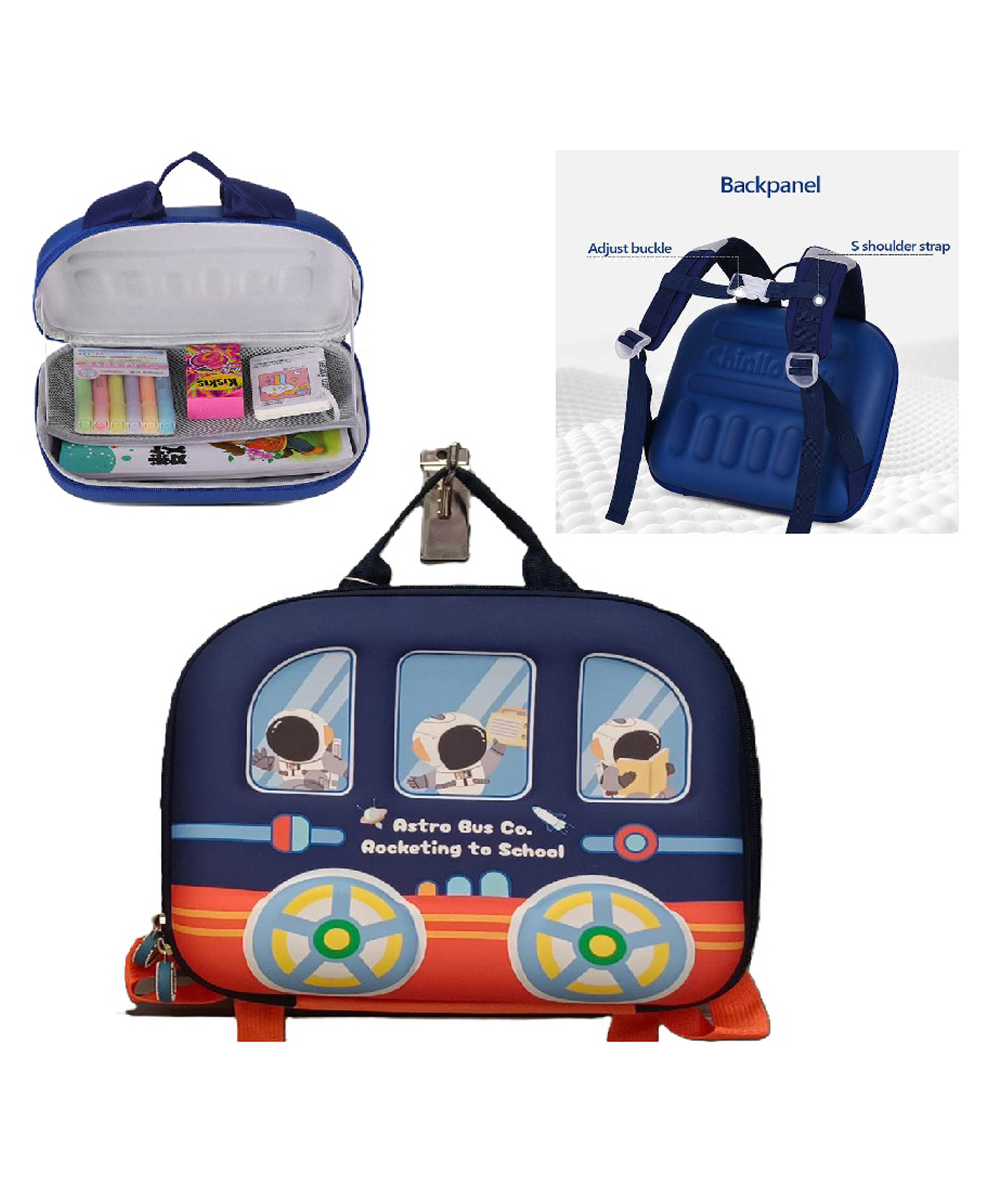 Sanjary EVA Children Schoolbag Customization Cartoon Model Children's Backpack Trend Kindergarten Schoolbag color design may vary - Height 14.9 Inches-picture-32