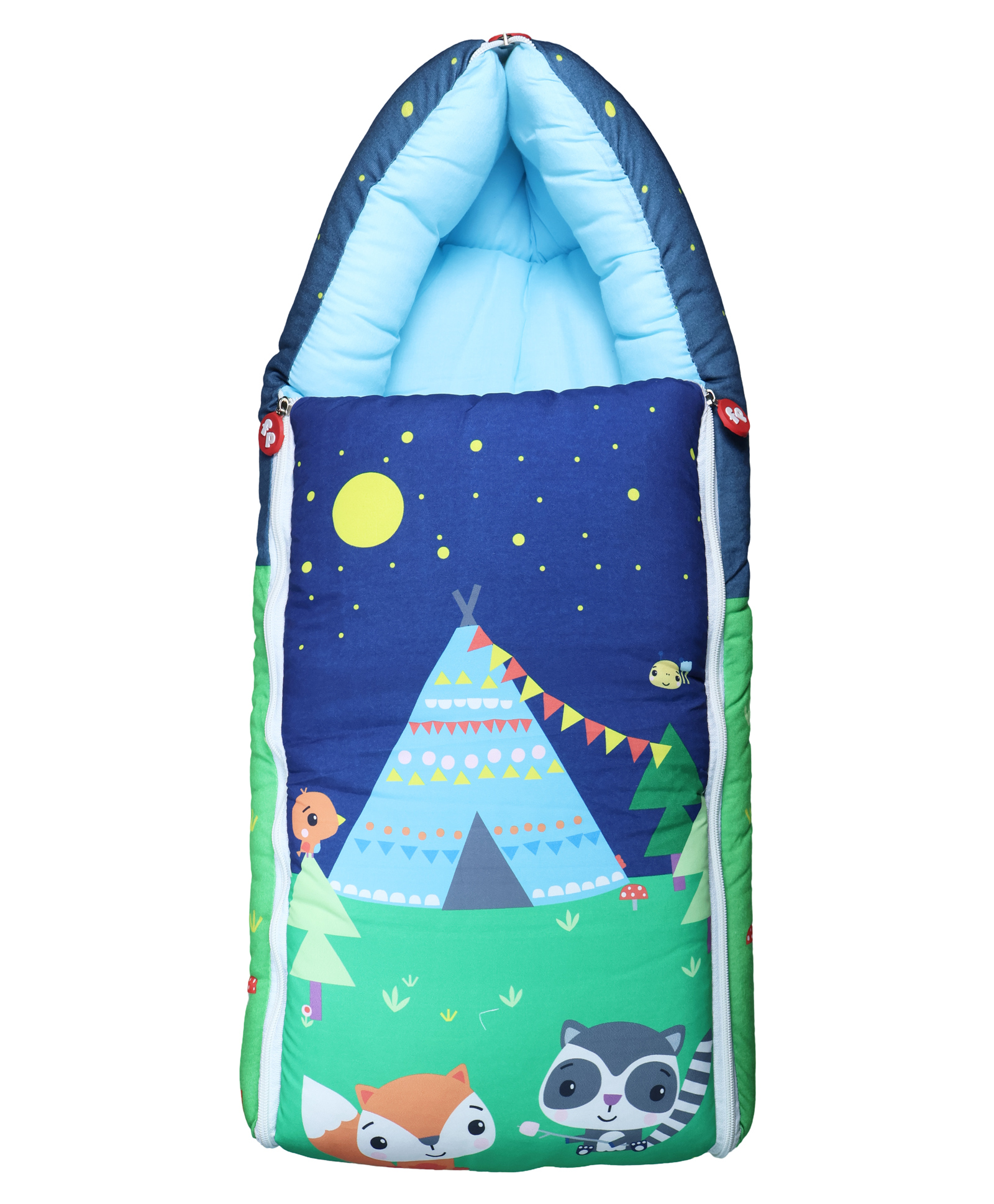 Fisher Price By NB 3 in 1 Baby Carry Nest Starry Campout & Forest Tent Adventure - Soft Sky Blue-image-31