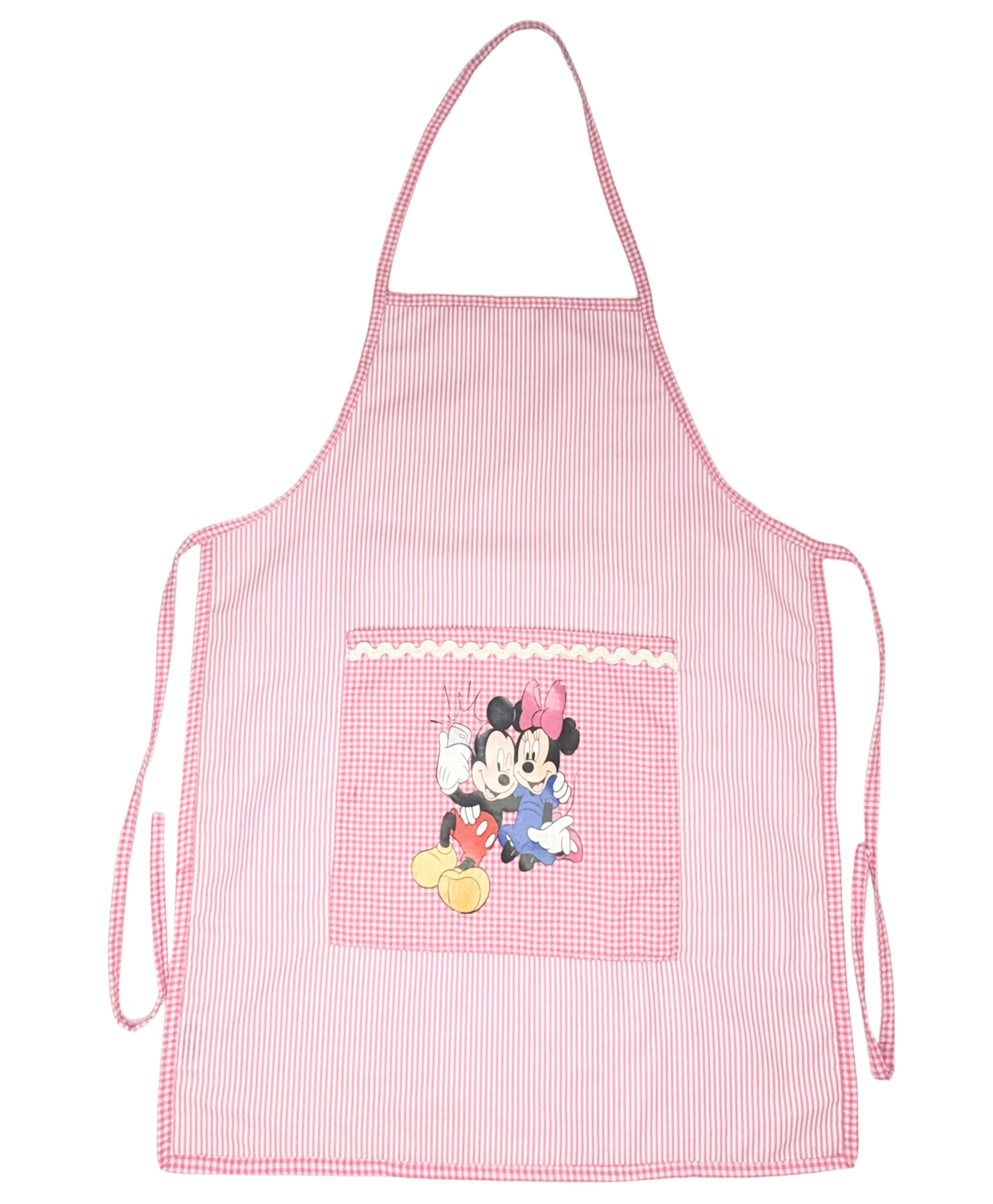 Li'LL Pumpkins Micky Mouse Apron for Eating Meals, Drawing, Painting, cooking, Playing, school- Baby Pink-picture-10