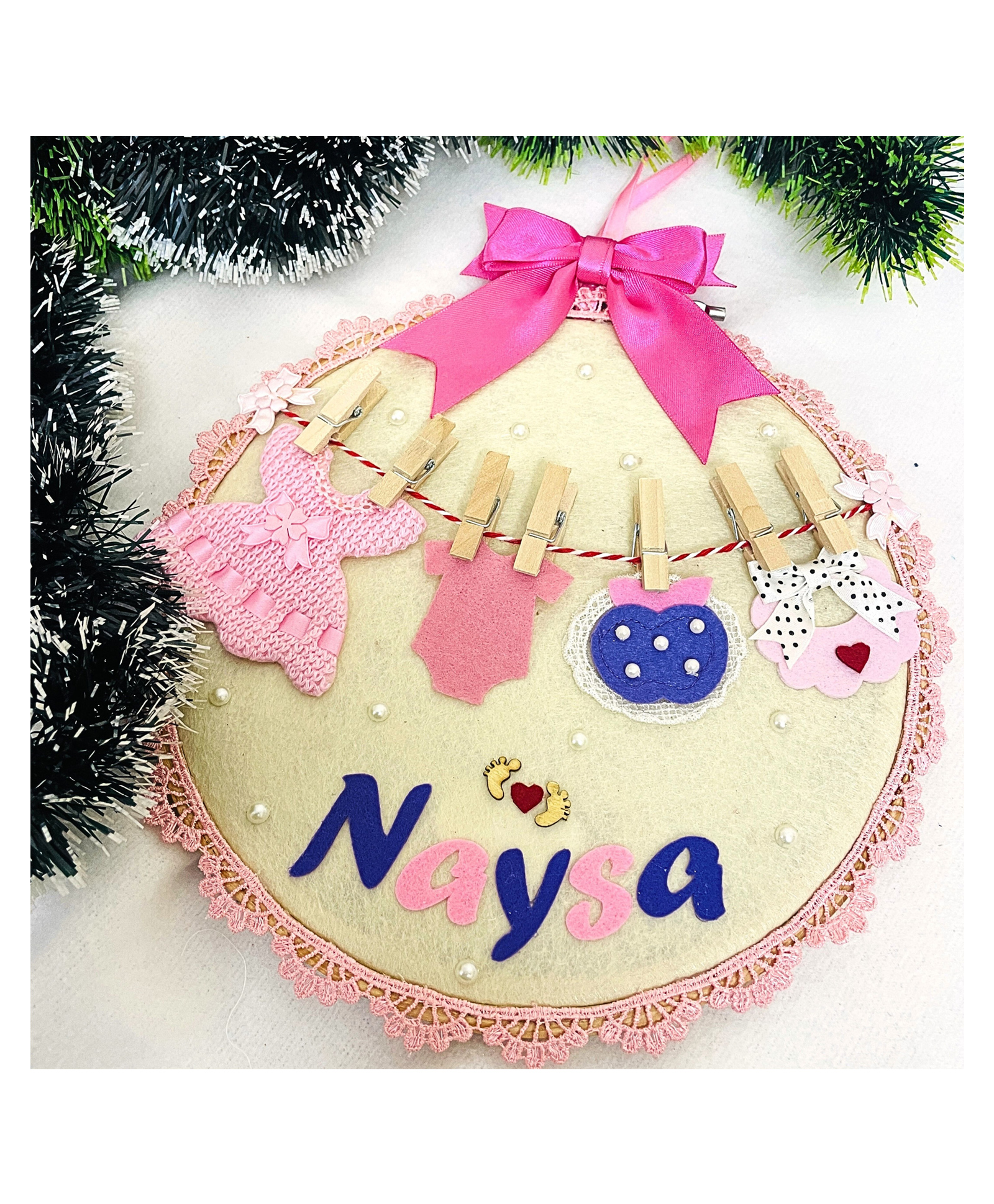 Li'll Pumpkins New born baby girl Name hoop-picture-22