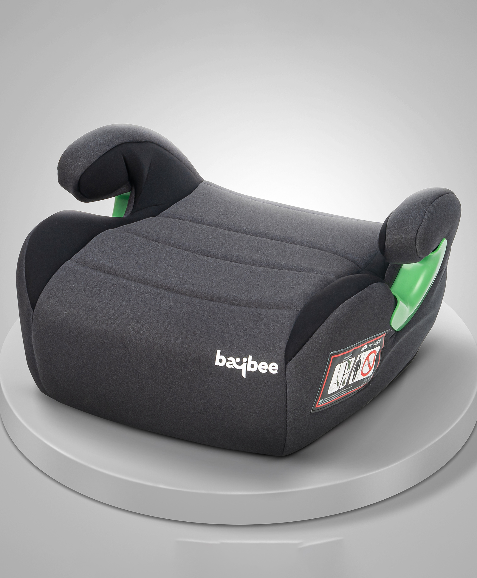 Baybee Booster Car Seat for Kids Comfortable & Lightweight Travel Seat | Portable Child Safety Seat with Belt Guide for Cars (Grey)-picture-12