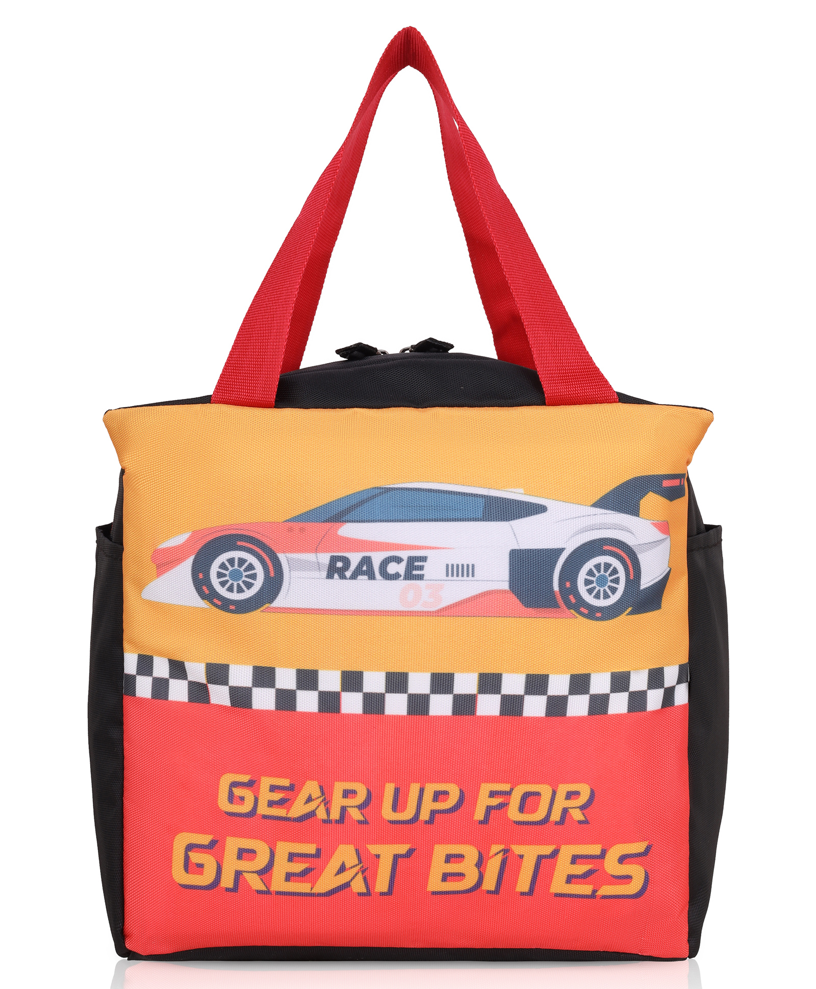 Echo Boomers Race Car Black Lunch BagStylish, Durable & Lightweight-image-8