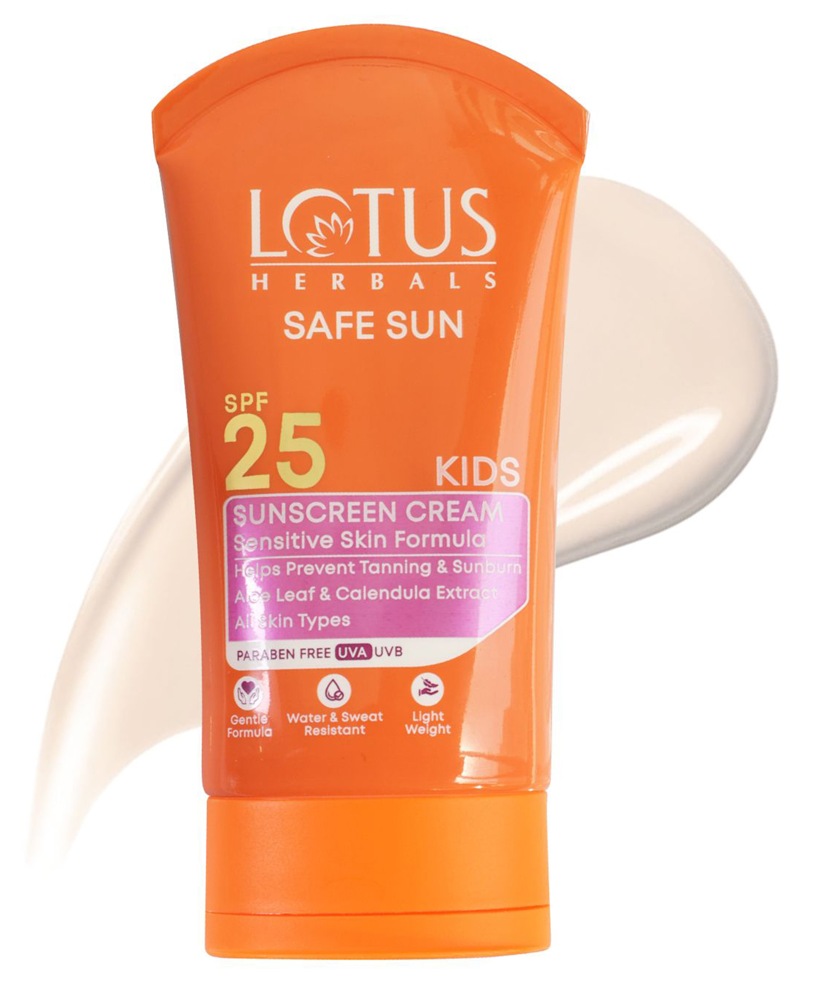 Lotus Herbals Safe Sun Kids Sunscreen Cream - Sensitive Skin Formula | Spf 25 | Non Greasy | Sweat & Waterproof | 50 g-image-9