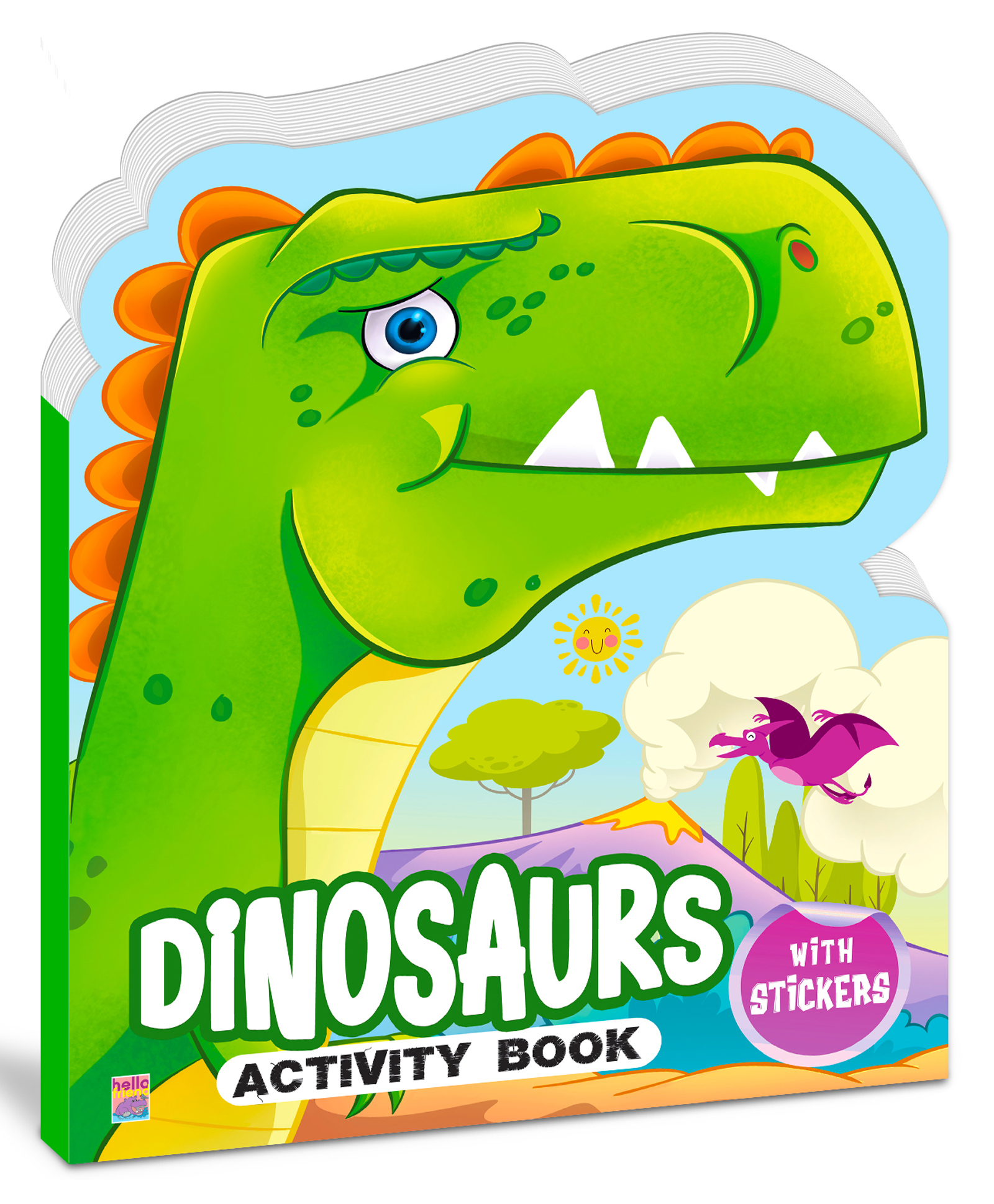 Dinosaur Sticker Activity Book for Kids, Childern and Toddlers Fun Activity with Coloring Language-English-image-26