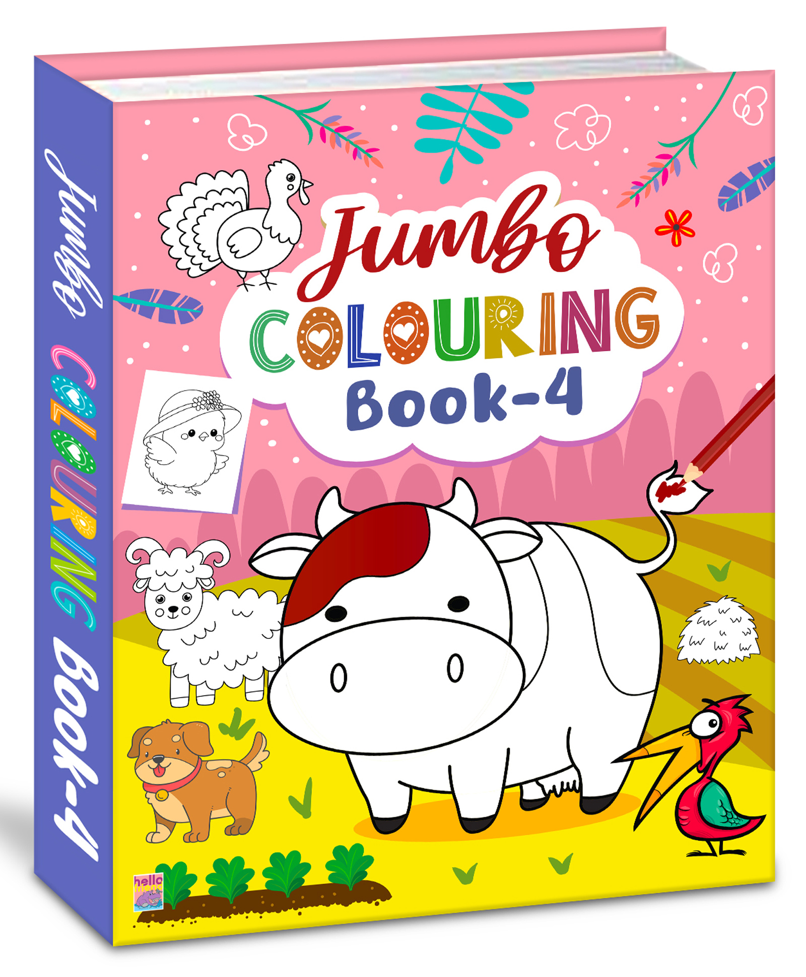 Jumbo Creative Colouring Book(Level 4) for Kids and Children - Drawing, Coloring, Painting and Art Book with Colour Reference - Language-English-image-32