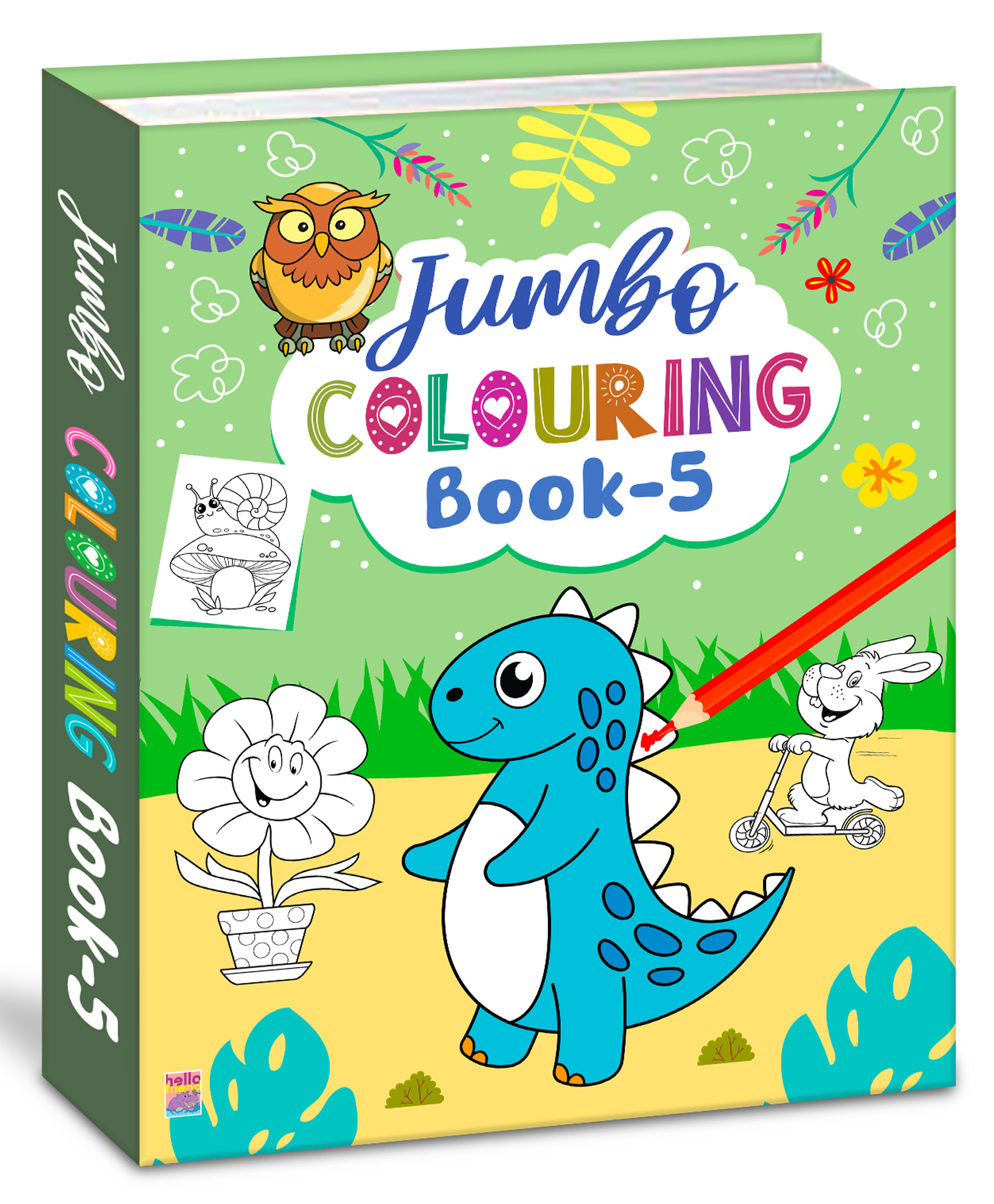 Jumbo Creative Colouring Book(Level 5) for Kids and Children - Drawing, Coloring, Painting and Art Book with Colour Reference - Language-English-image-34
