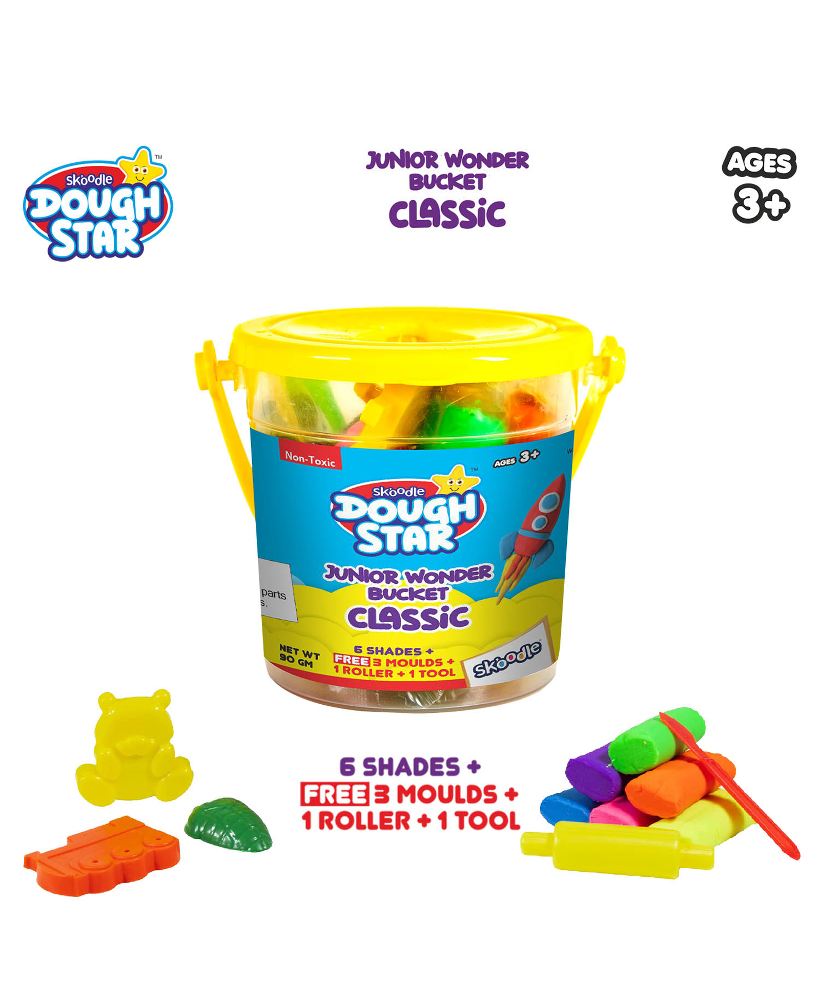 skoodle Dough Star Junior Wonder Bucket Classic - Color May Vary-picture-14