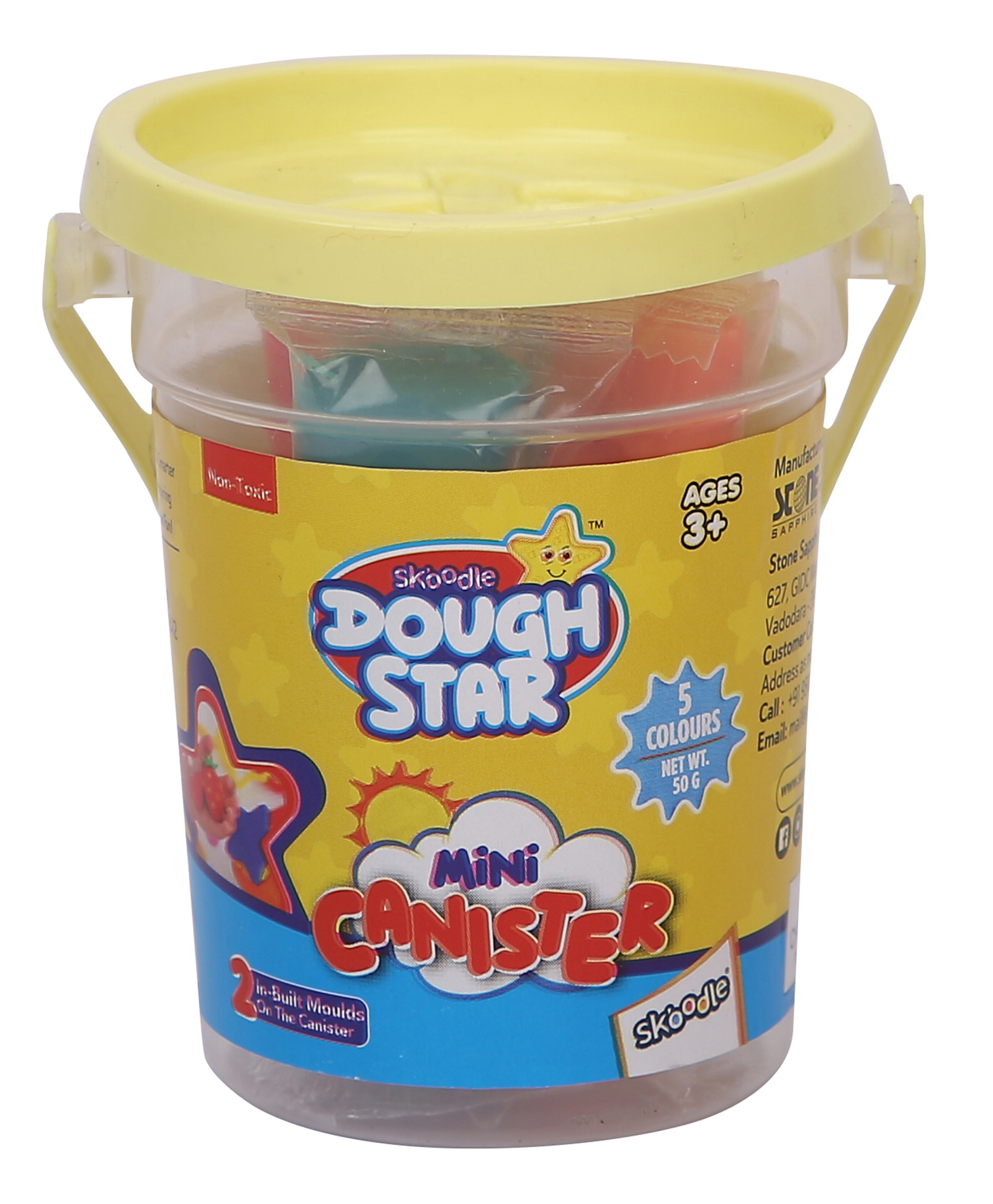 skoodle Dough Star Mini Canister playset - Multicolor