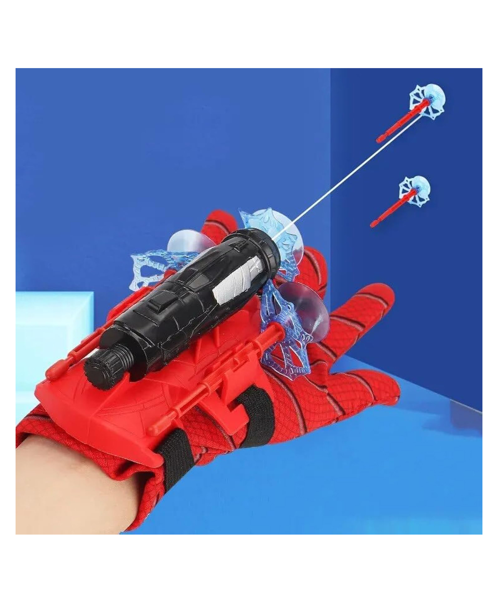 Ji and Ja Spider Web Shooter for Kids, Launcher Wrist Toys, Gloves for Boys Halloween Decor Toy, Pack of 2 (red)-image-48