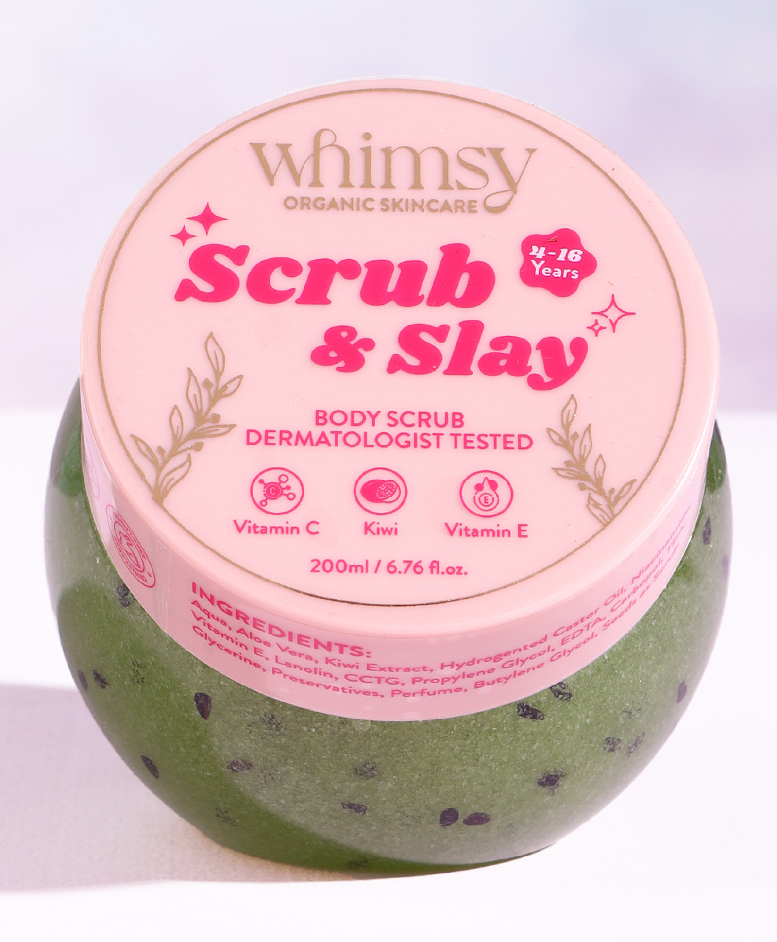 Whimsy Beauty Body Scrub and Slay (kiwi) for Kids & Teens-( 200 ml )-image-6