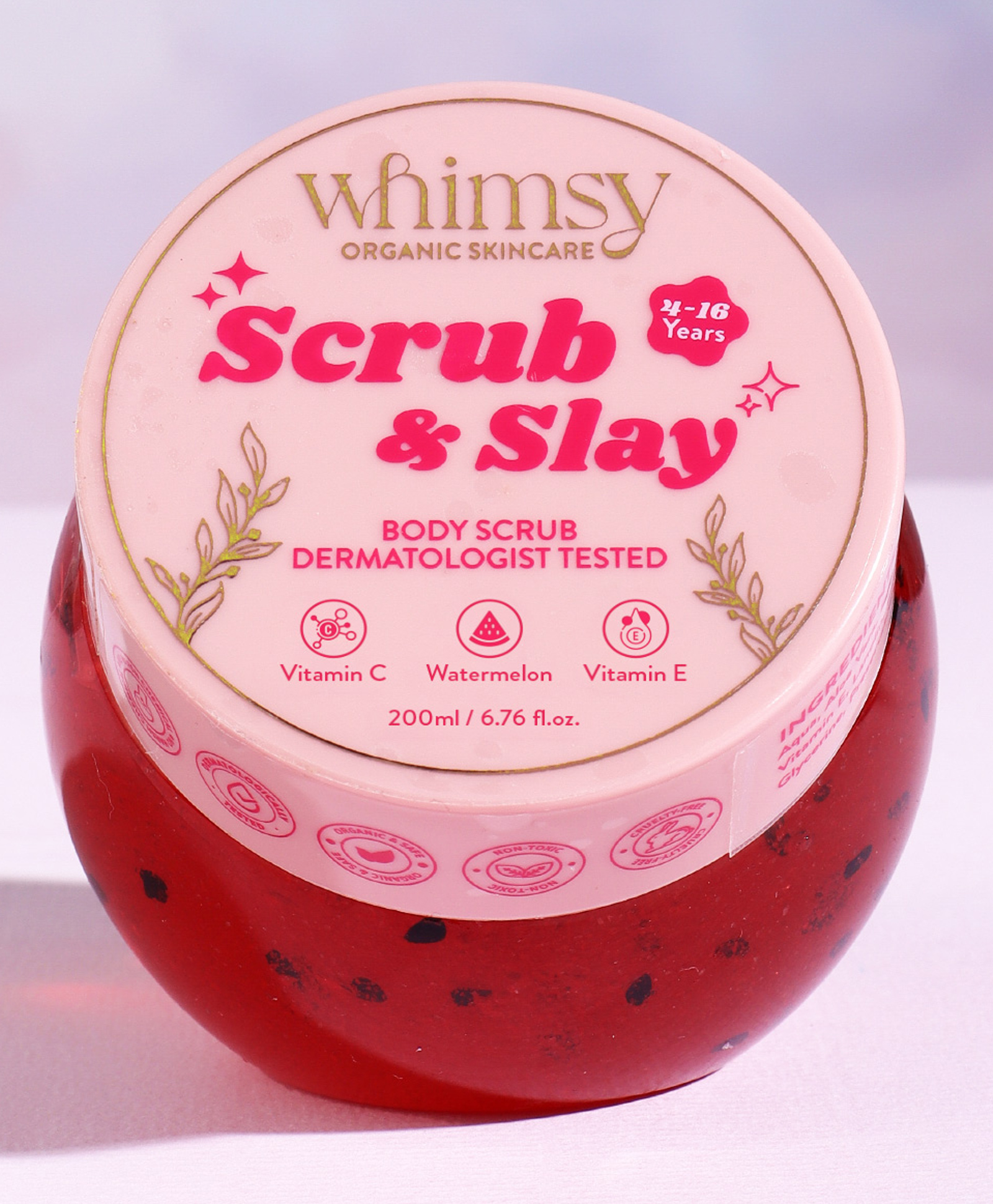 Whimsy Beauty Body Scrub and Slay (Watermelon) for Kids & Teens- ( 200ml )-picture-21