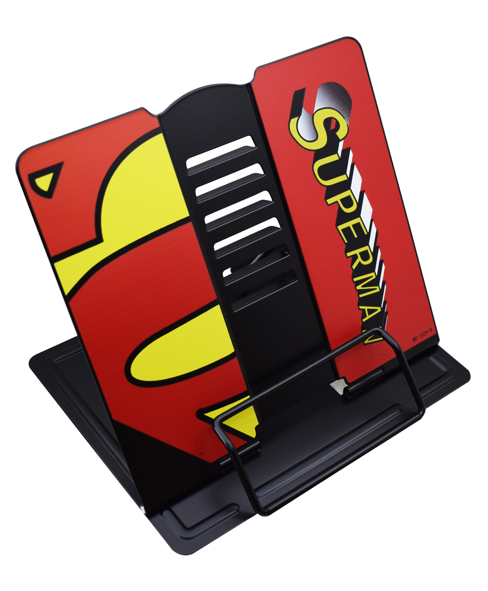 Asera Superheroes Theme Metal Adjustable Portable Reading Book Bookends Foldable Stand Holder Bookshelf Document Holder Base Stationery -01 Pc. (Superman)-image-29