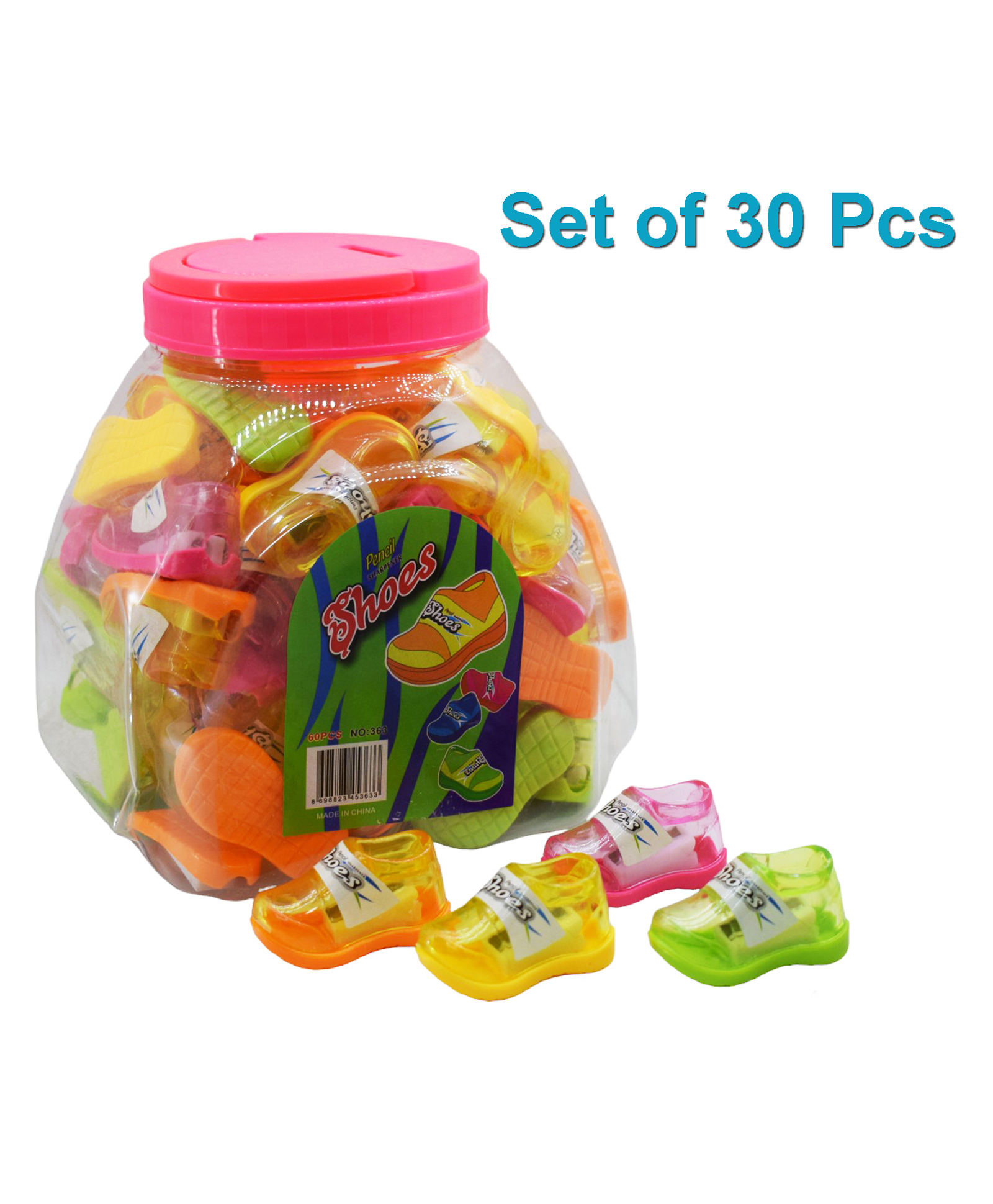 Asera 30 Pcs Fancy Shoes shape Sharpener Sharpener for Girls Stationary for Kids/B'Day Return Gifts-picture-15