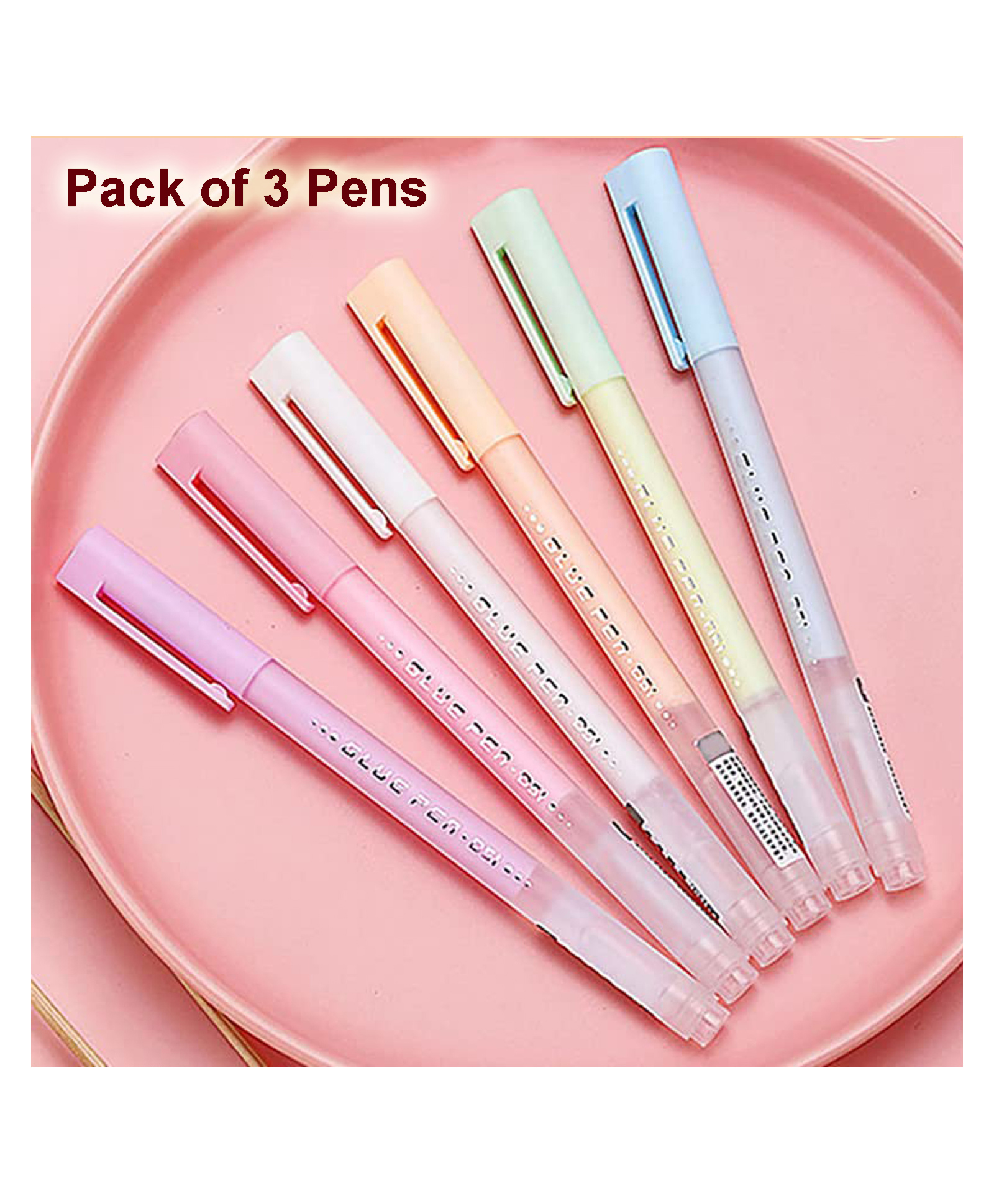 Asera Multi-Purpose Glue Pen Stick | Decoration, Craft, Scrapbook Non Toxic Glue Pen | Crafting Glue I Office Supplies, School Supplies And DIY Art Supplies (Set of 3)-picture-20