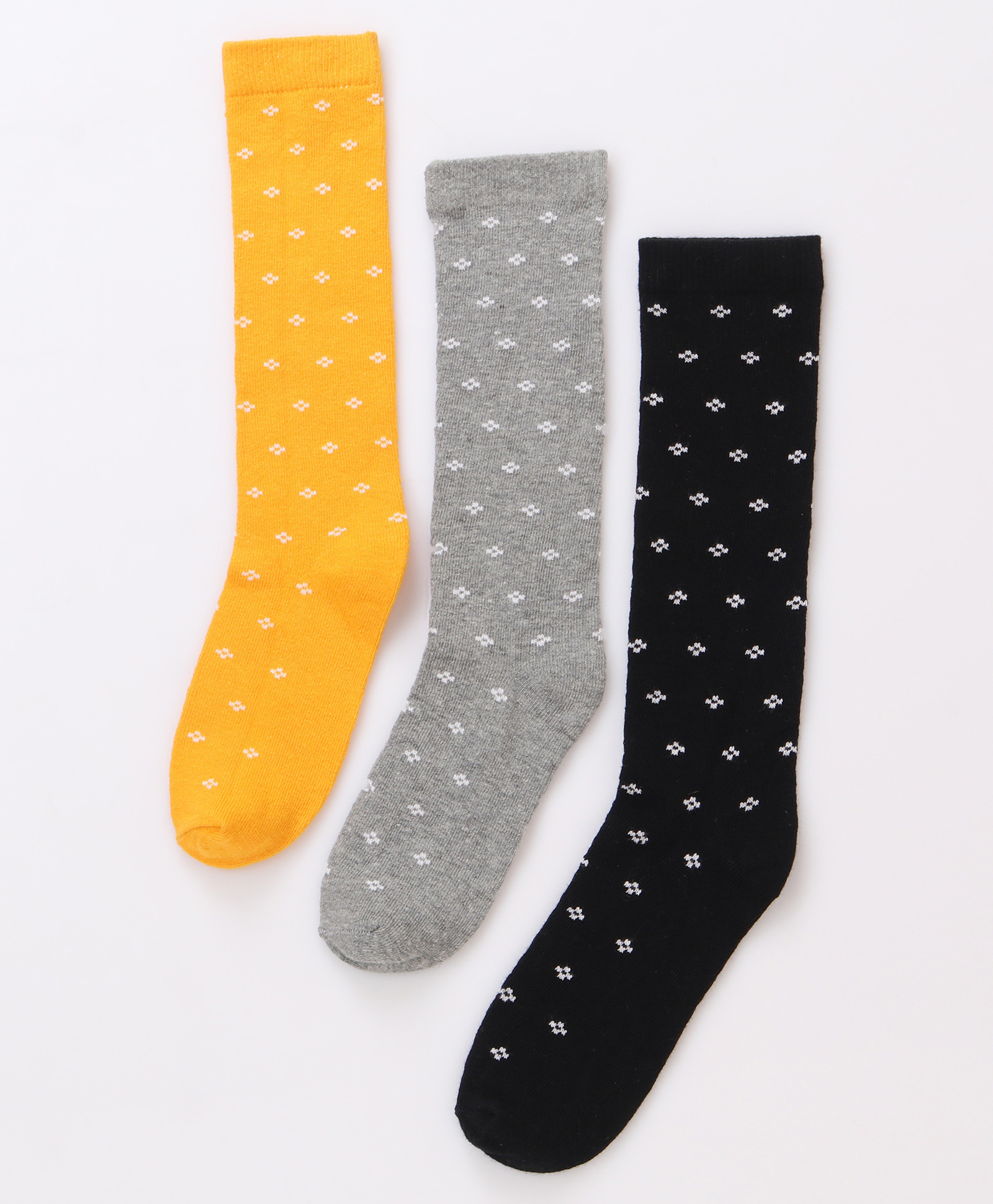 Pine Kids Cotton Knit Knee Length Designed Socks Pack Of 3 (Colour May Vary)-picture-39