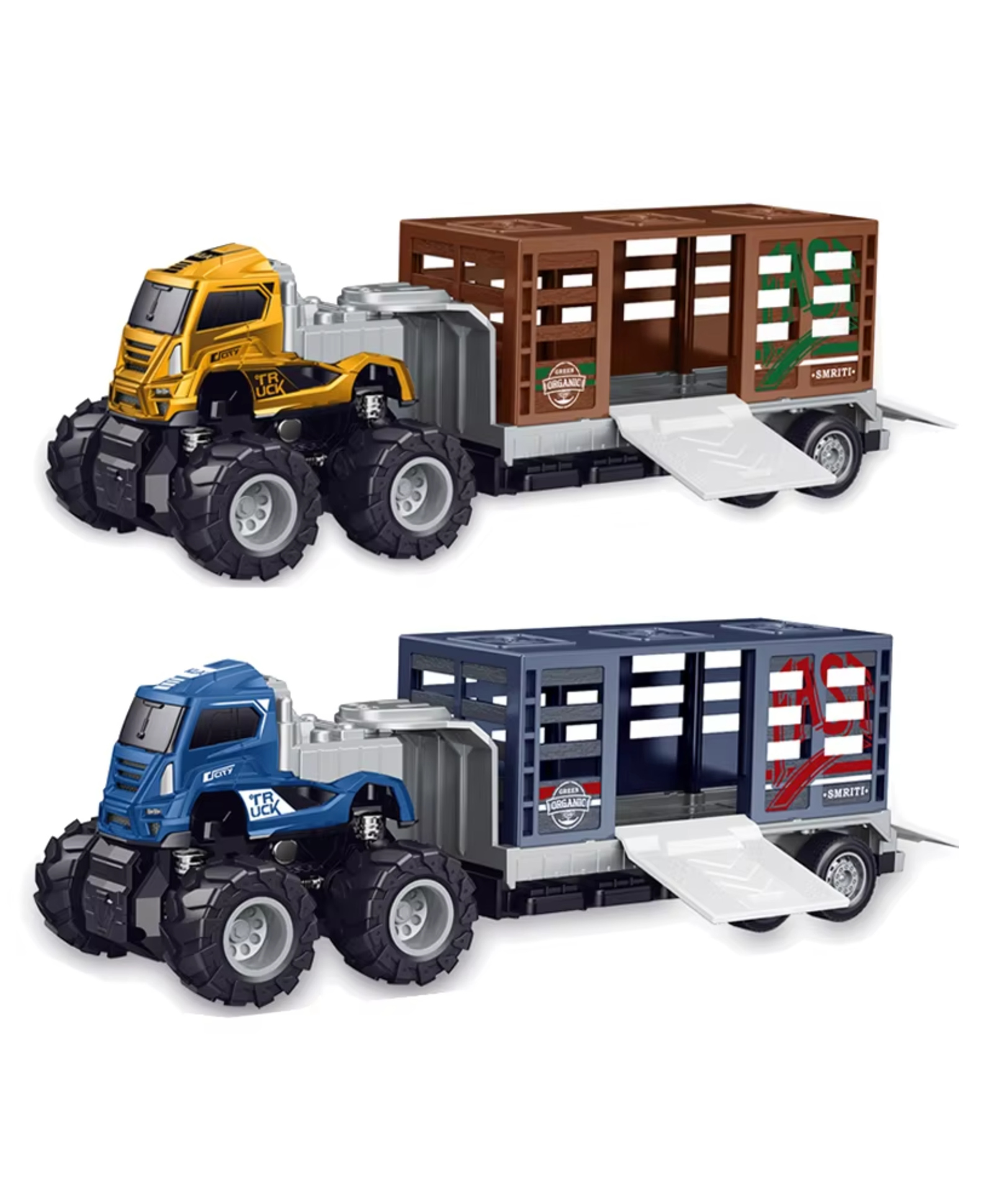 YAMAMA 1:43 Scale Alloy Die-cast Friction Powered Transport Animal Car Trailer Truck Toys For Kids (Pack of 1 Color May Vary)-picture-24