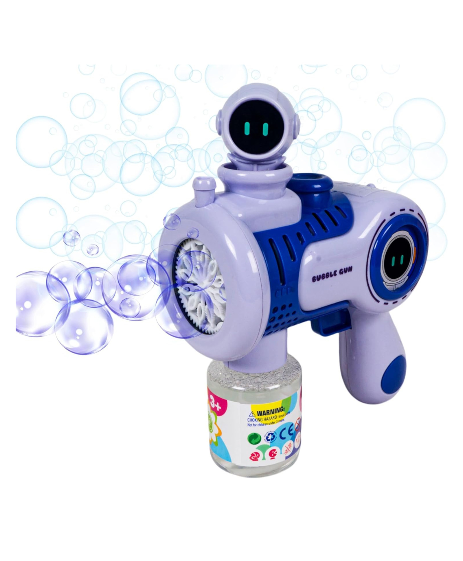 YAMAMA Astronaut Bubble Gun Toys For Kids Automatic Bubble Machine Gun with 360 Leak-Proof Design - Multicolor-image-17