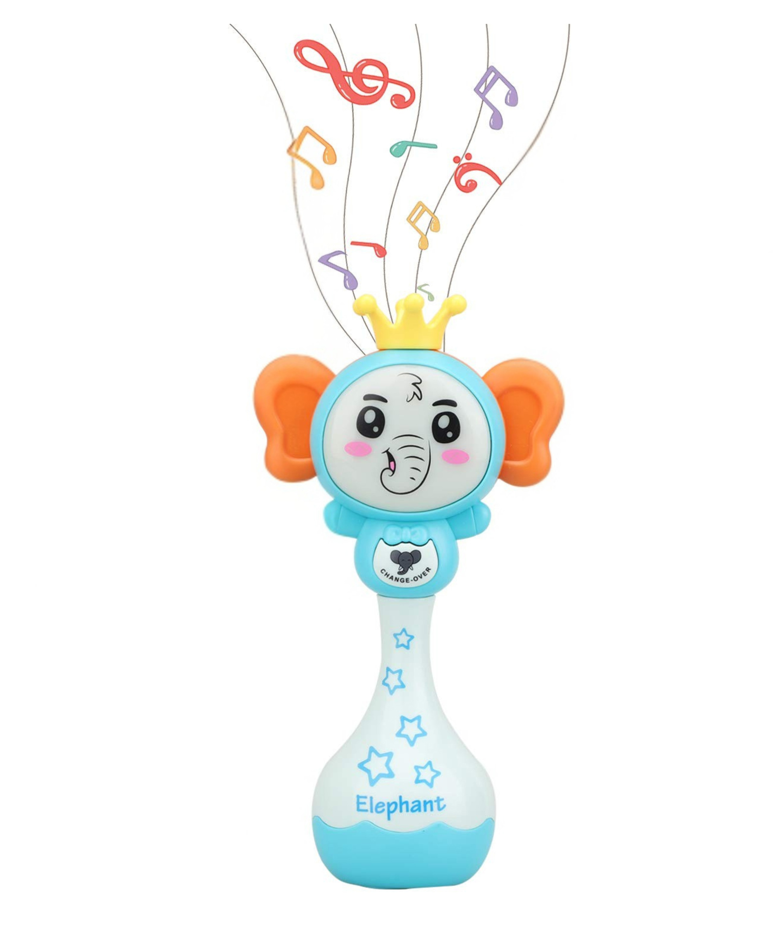 YAMAMA Cute Elephant Shaker Rattle Toys For Kids And Baby Electric Elephant Stick Rattle with Soothing Rattling Sound (Pack of 1 Color May Vary)-image-14