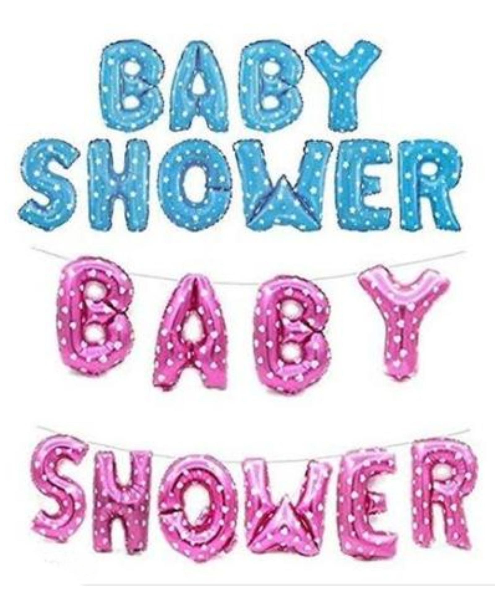 YAMAMA Baby Shower Theme Foil Balloon, 16 Inch 10 Letter Large Foil Balloon for Party & Event Decorations (Pack of 1 Color May Vary)-picture-12