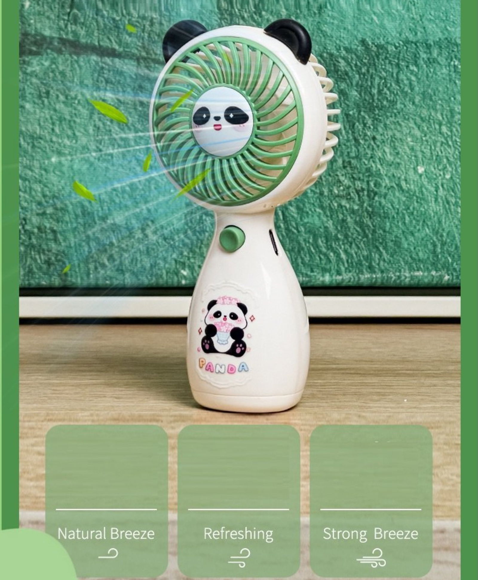 Yamama Panda Mini USB Rechargeable Handheld Fan Cute Portable Panda-Themed Fan with Quiet Operation & Carry Strap for Travel, Office & Desk Use (Pack of 1 - Design And Color May Vary)-image-36