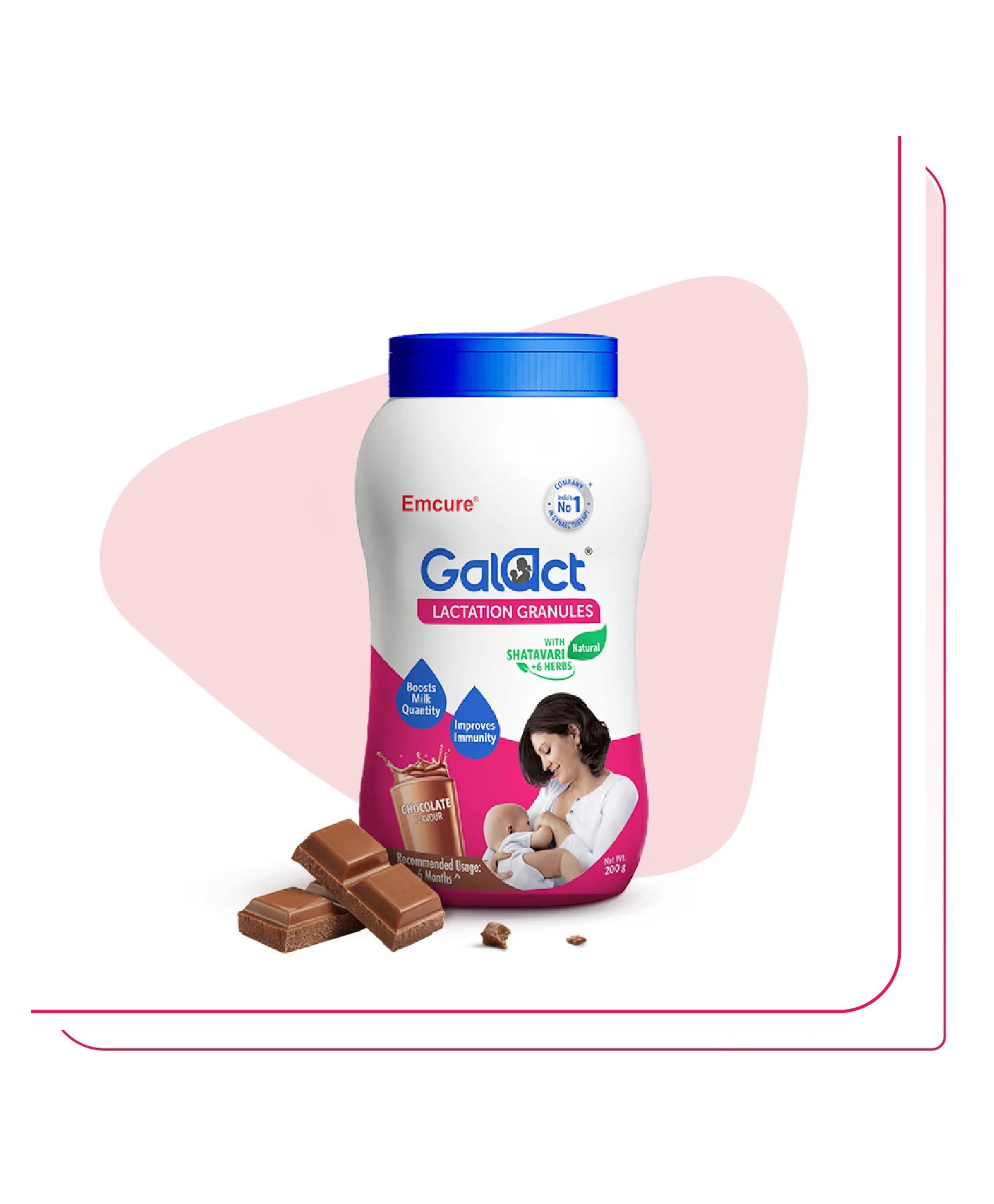 Galact Granules Lactation Supplement With Shatavari In Chocolate Flavour - 600 g
