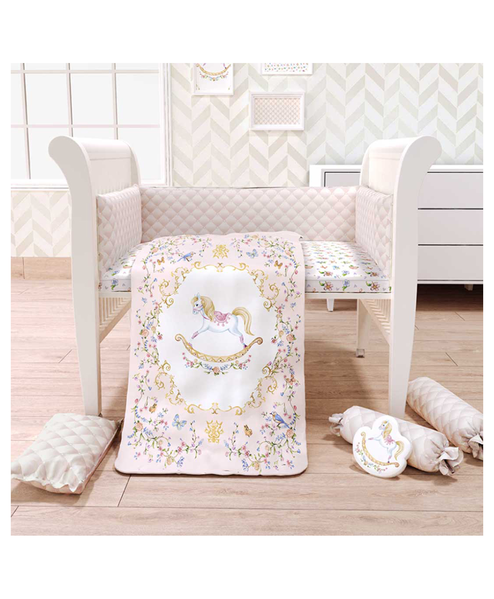 Fancy Fluff 7 Pc Organic Baby Cot Bedding Set - Heirloom-image-33