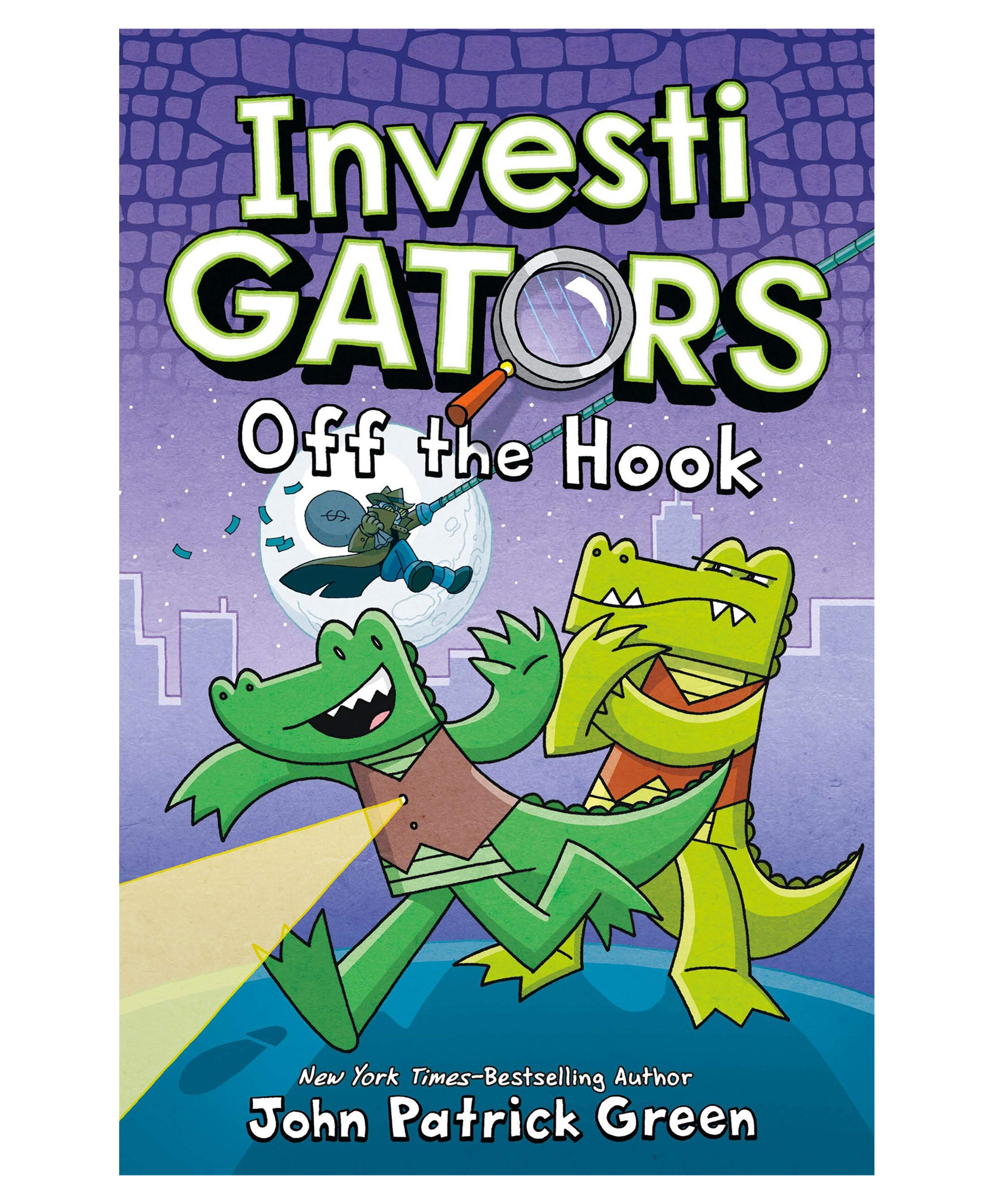 Investi Gators Off the Hook Story Book By John Patrick Green - English