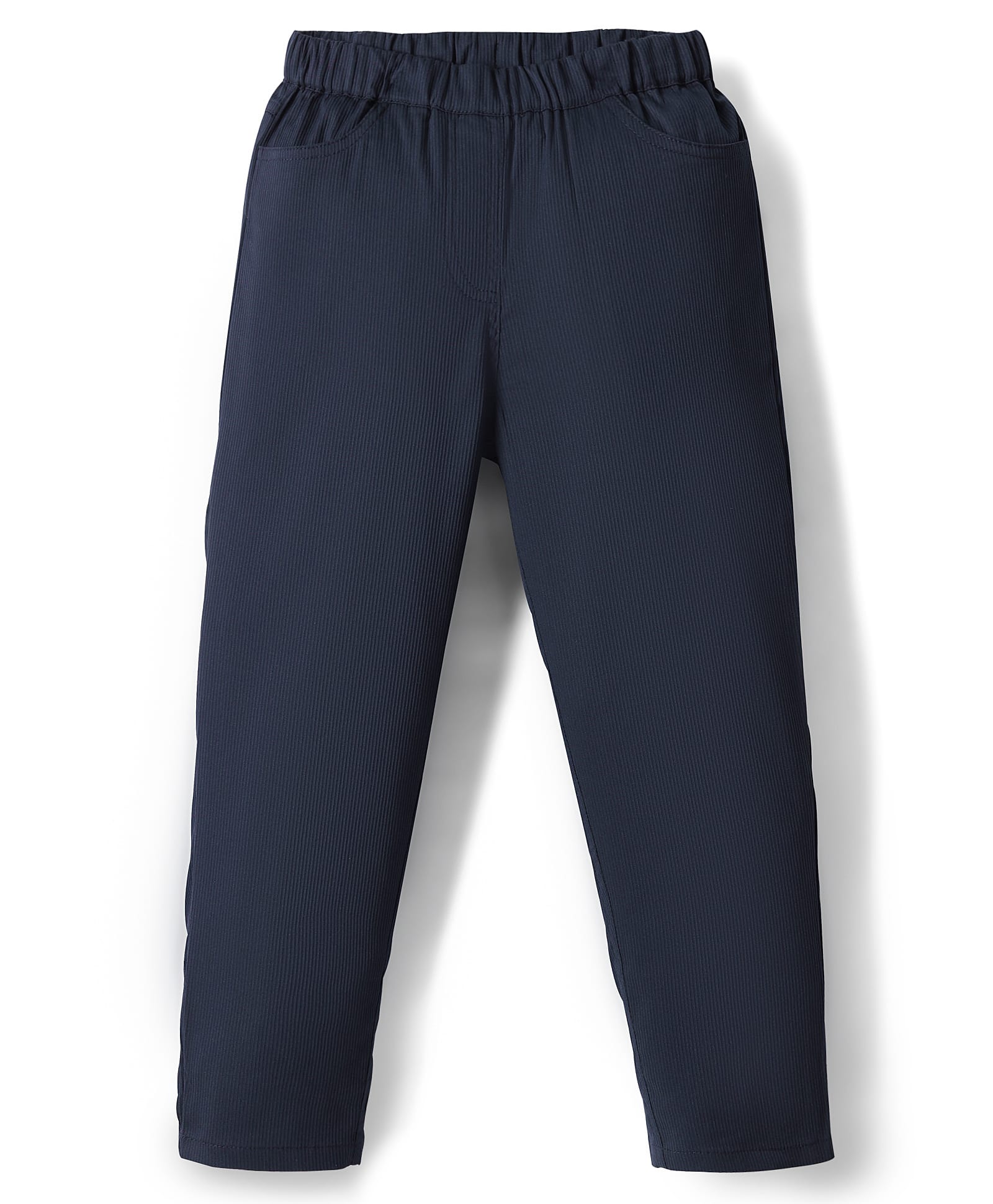 kookie kids india Kookie Kids Woven Full Length Solid Colour Lounge Pant - Navy Blue-picture-22