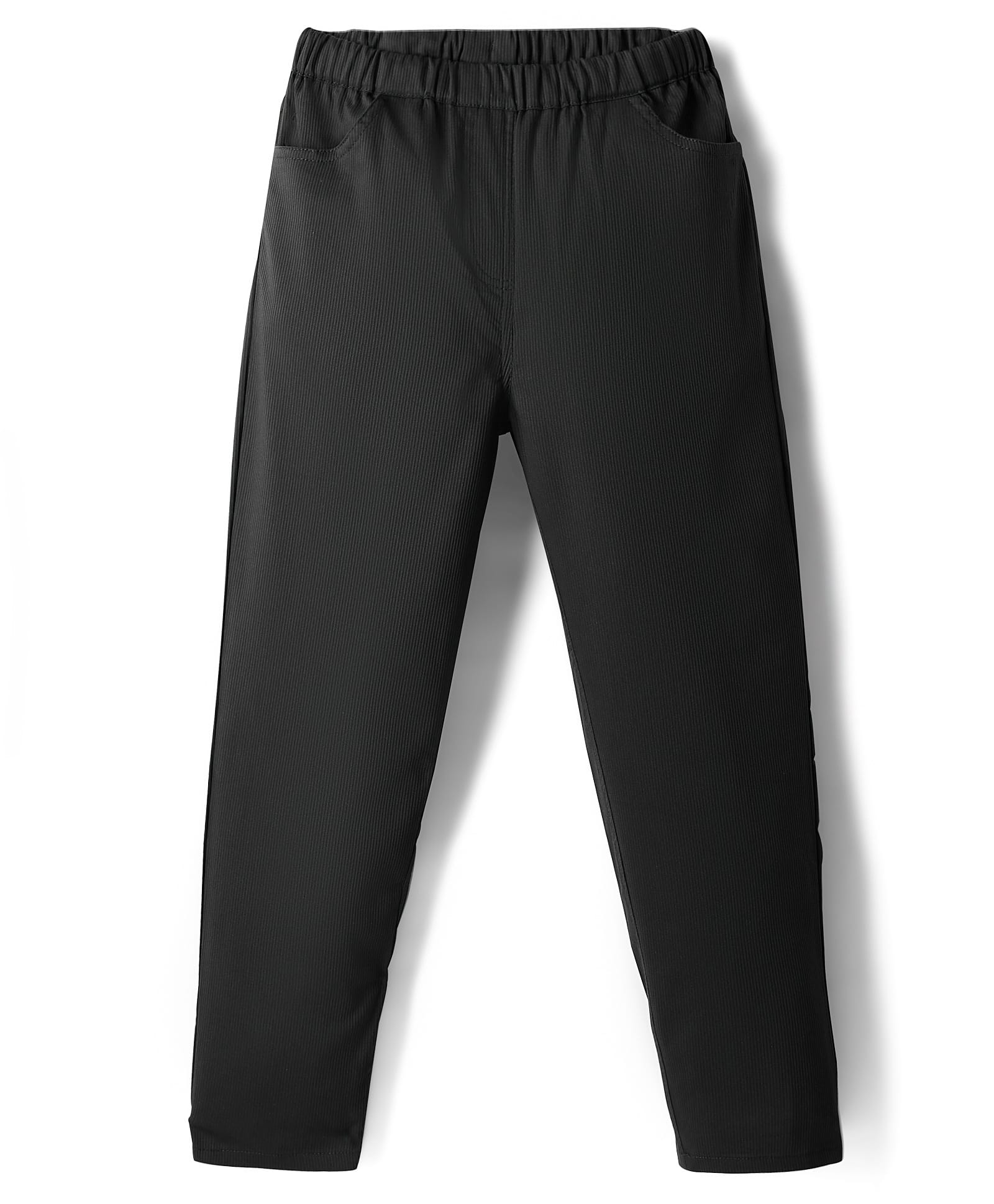 kookie kids india Kookie Kids Cotton Woven Full Length Solid Colour Lounge Pant - Black-picture-17