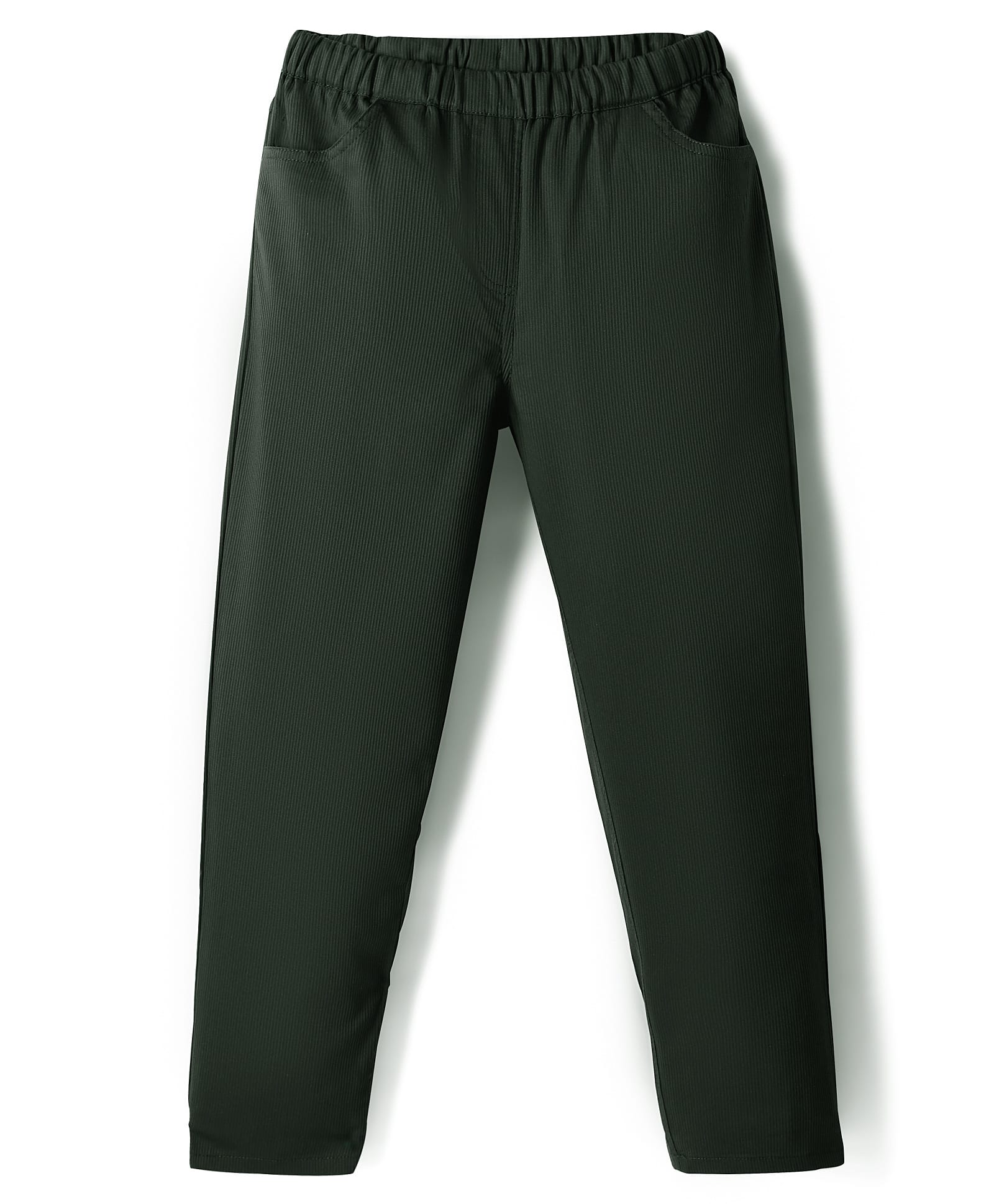 kookie kids india Kookie Kids Cotton Woven Full Length Solid Colour Lounge Pant - Olive Green-picture-24