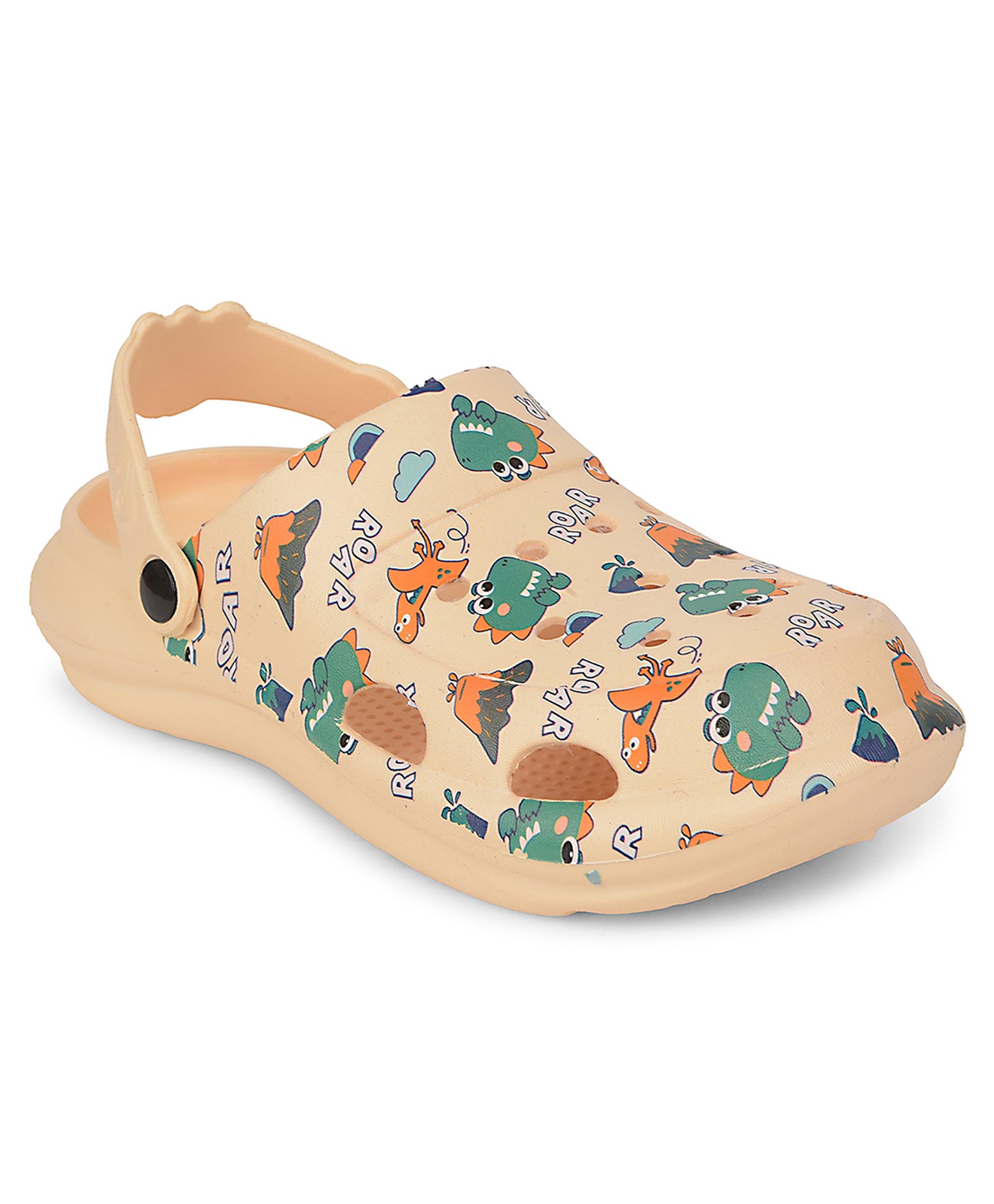 LIBERTY Dinosaur Designed Perforated Clogs - Beige-picture-19