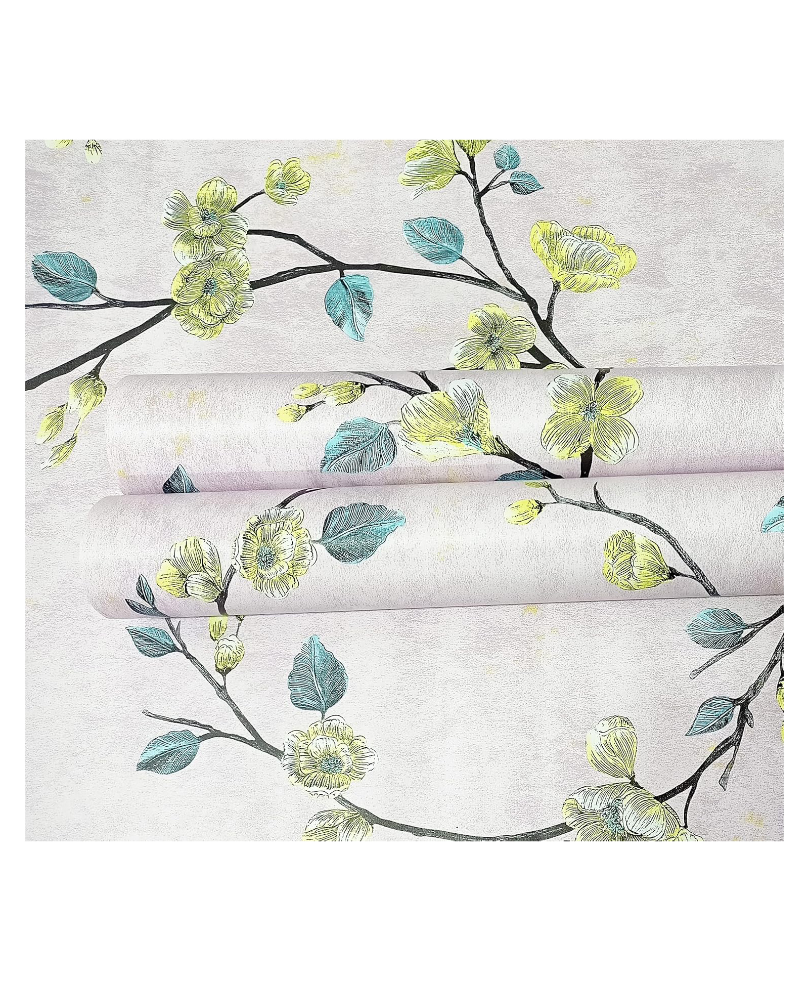 JAAMSO ROYALS Pink with Flower Botanical Peel & Stick Wallpaper for Wall-image-11