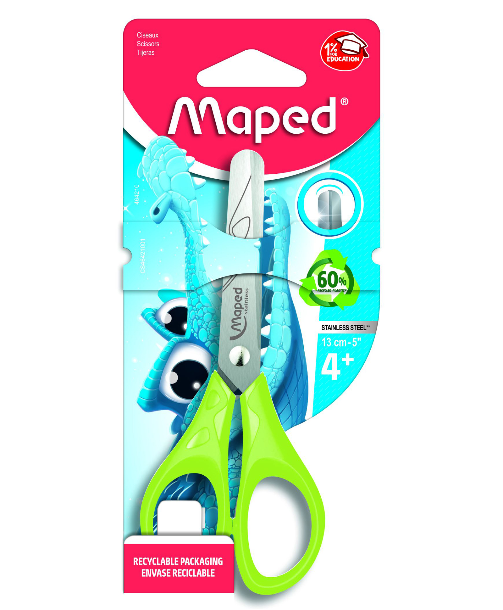 Maped Essentials Scissors Green - 13 cm-picture-30