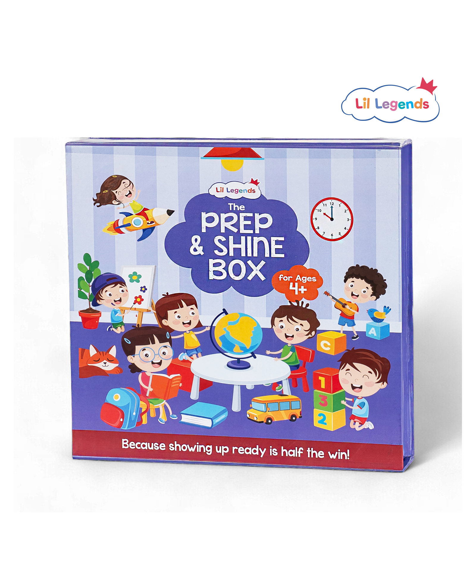 Oswaal Books Lil Legends Prep and Shine Box for Kids Age 4+ | 7-in-1 Early Learning Kit with Tracing, Vocabulary, Phonics, Activities + Free Stationery Kit | School Readiness Gift Set-image-24