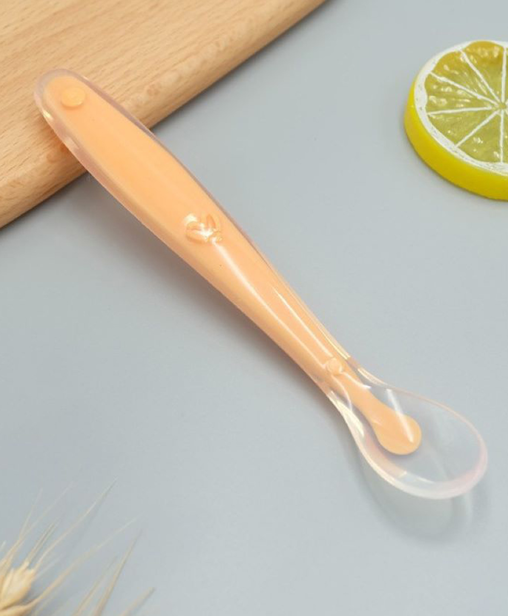 Domenico Baby Love Soft Tip SiliconeGel Spoon - Orange-picture-34