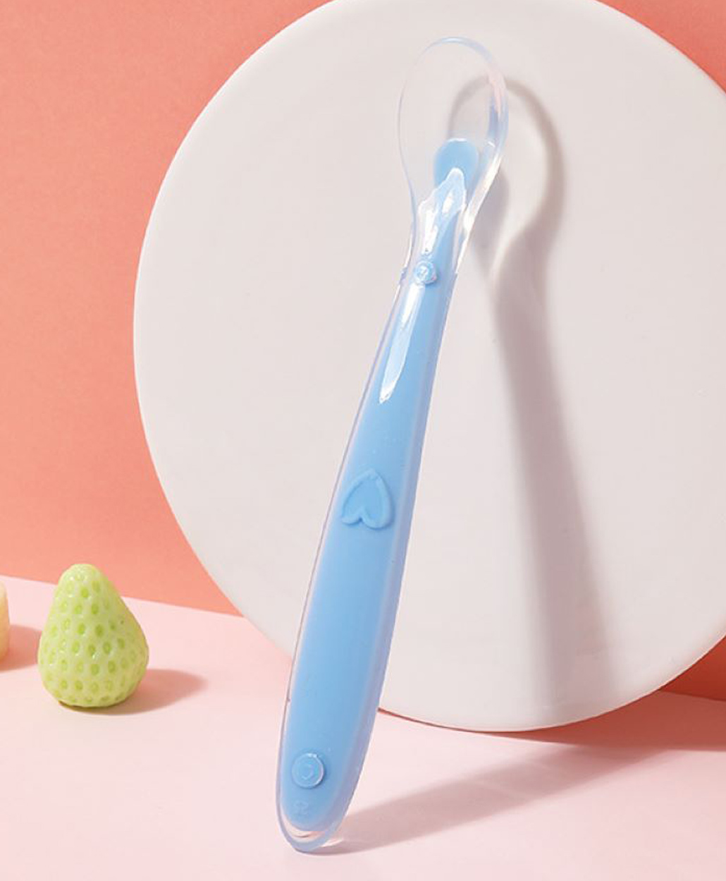 Domenico Baby Love Soft Tip SiliconeGel Spoon - Blue-picture-18
