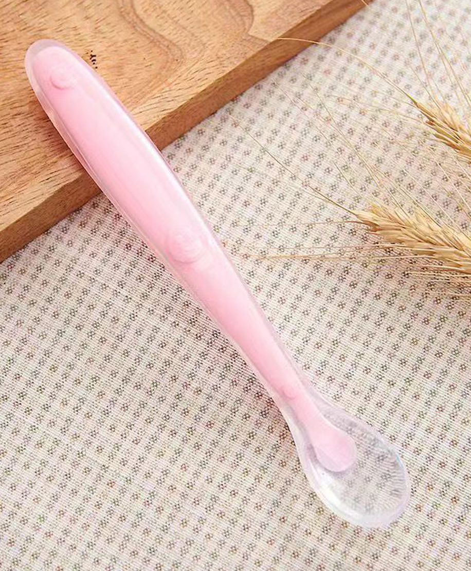 Domenico Baby Love Soft Tip SiliconeGel Spoon - Pink-picture-9