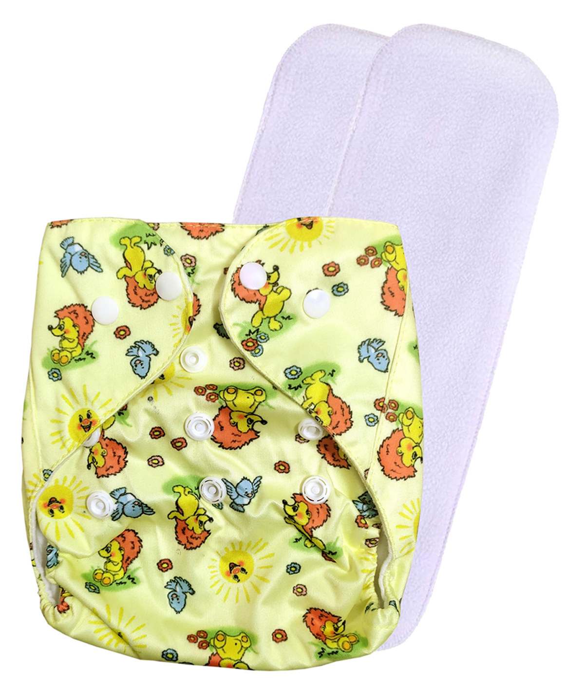 DOMENICO Washable Baby Diaper Premium Cloth Diaper Reusable, Adjustable Size, Waterproof, Pocket Cloth Diaper Nappie (1 Diaper and 2 Insert Pad)-picture-41