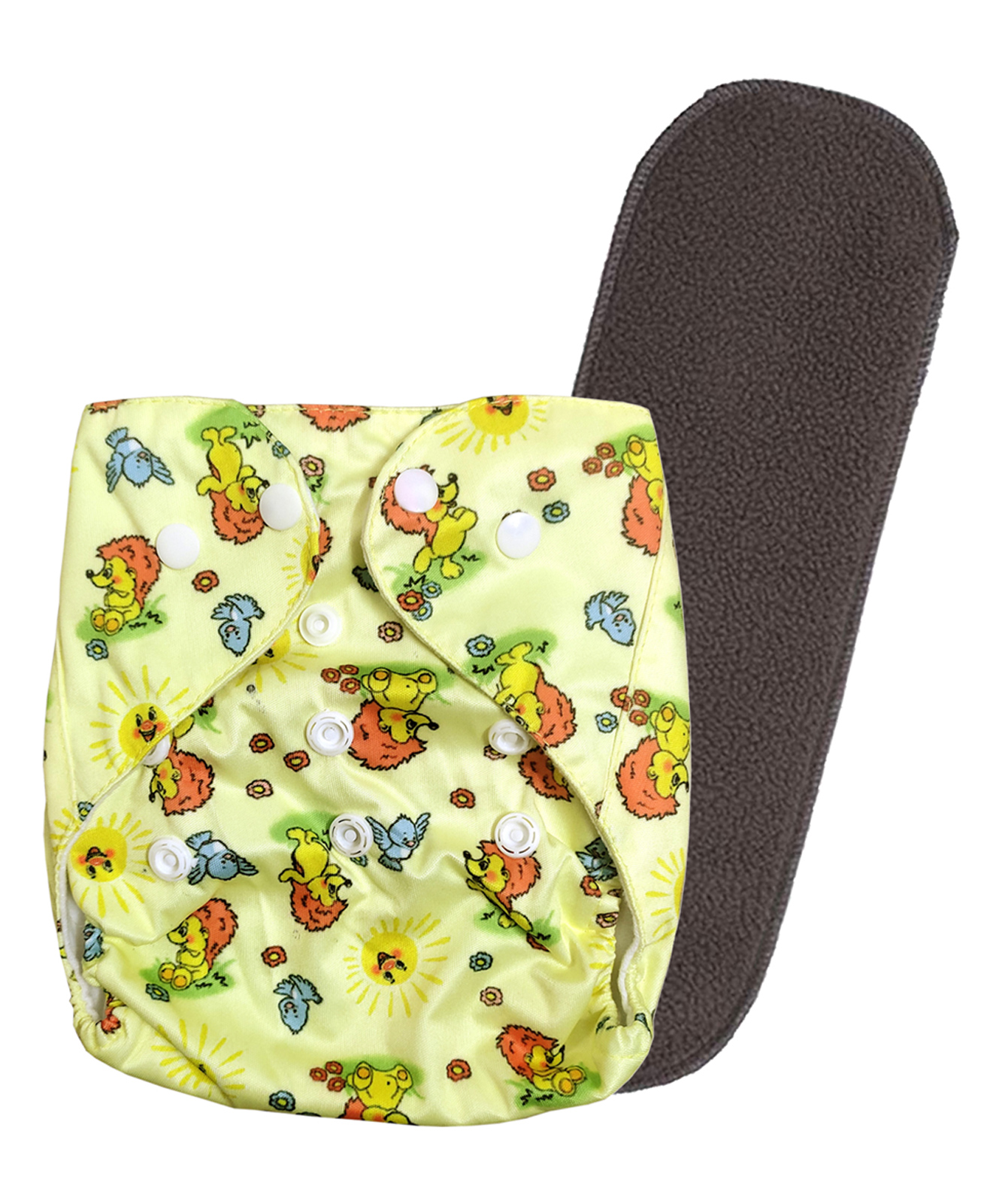 DOMENICO Washable Baby Diaper Premium Cloth Diaper Reusable, Adjustable Size, Waterproof, Pocket Cloth Diaper Nappie (1 Diaper and 1 Insert Pad)-picture-42