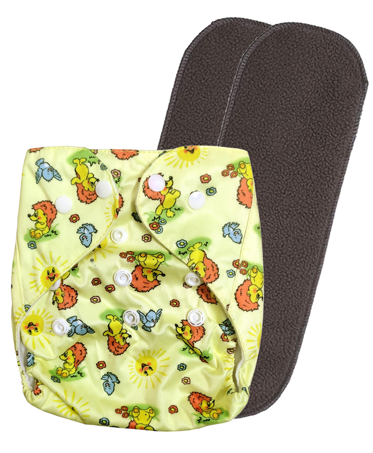DOMENICO Washable Baby Diaper Premium Cloth Diaper Reusable, Adjustable Size, Waterproof, Pocket Cloth Diaper Nappie (1 Diaper and 2 Insert Pad)-picture-8