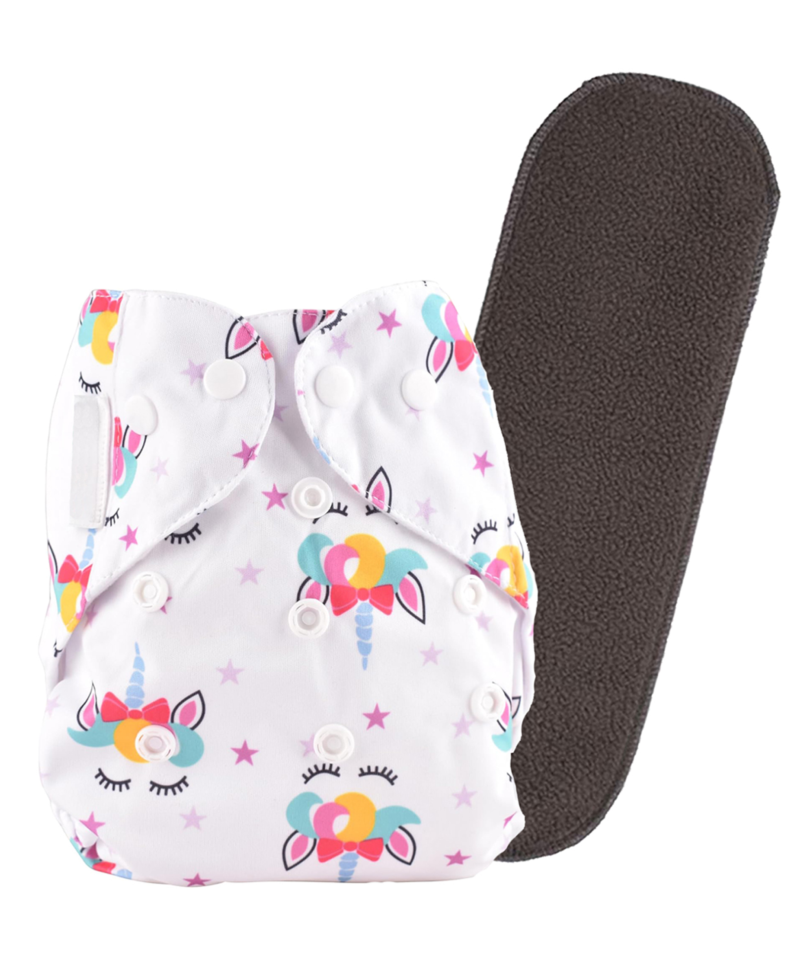 DOMENICO Washable Baby Diaper Premium Cloth Diaper Reusable, Adjustable Size, Waterproof, Pocket Cloth Diaper Nappie (1 Diaper and 1 Insert Pad)-picture-27